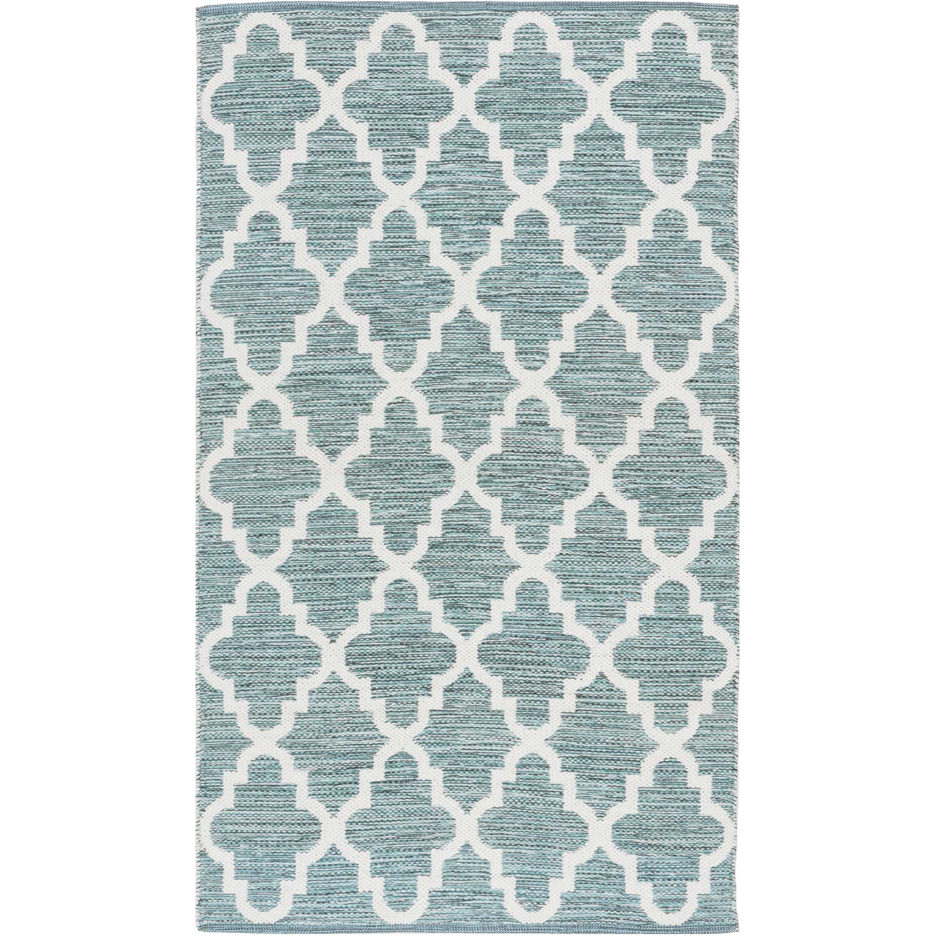Montauk Moroccan Dark Mint/Ivory Area Rug - Image 3