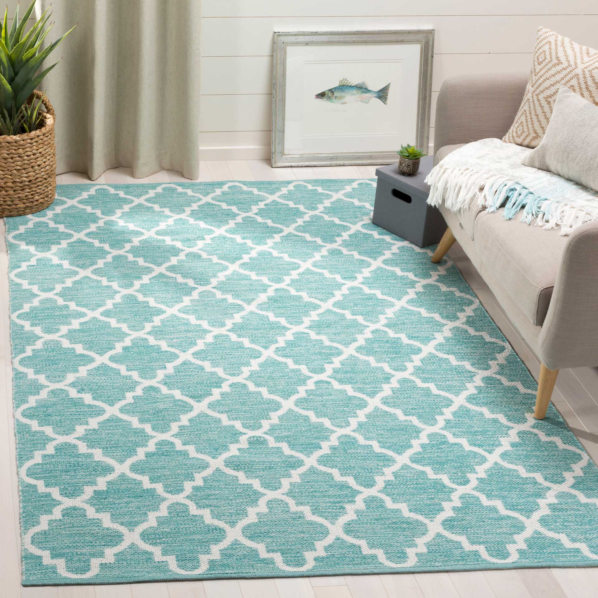 Montauk Moroccan Mint/Ivory Area Rug - Image 6