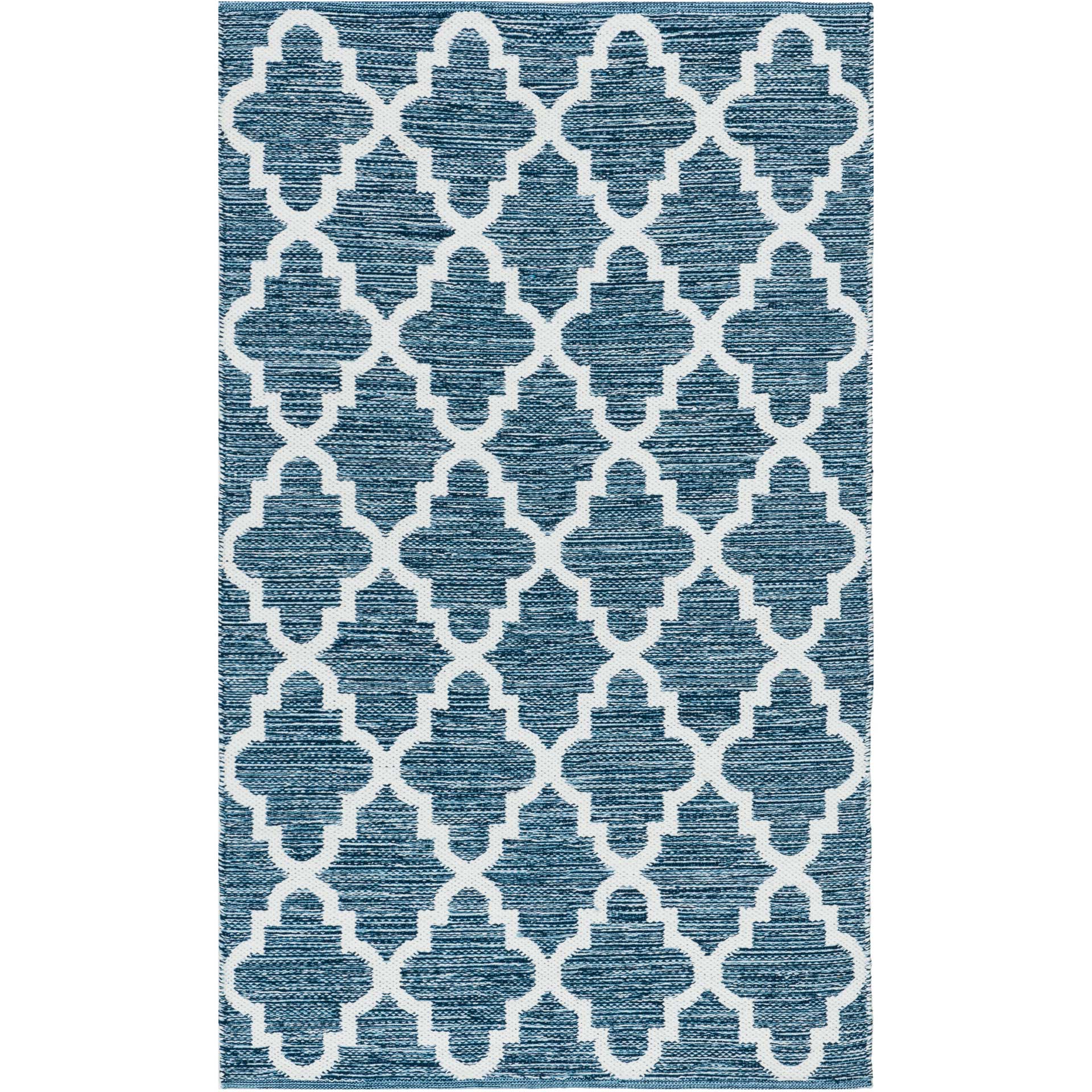 Montauk Moroccan Navy/Ivory Area Rug - Image 2