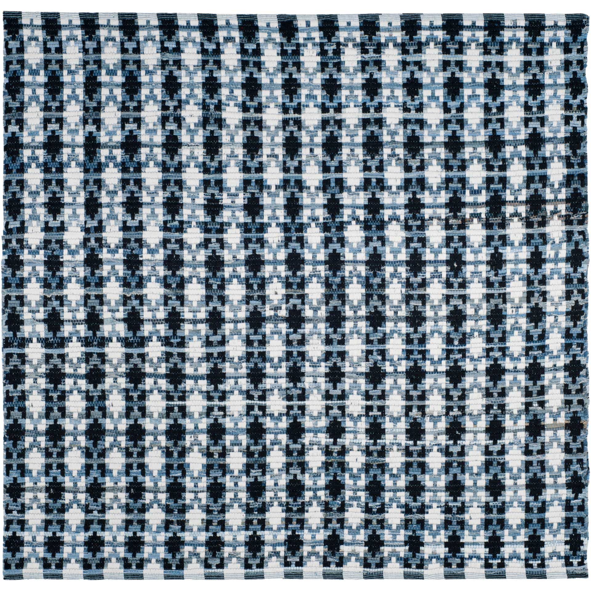 Montauk Mosaic Ivory/Blue/Black Area Rug - Image 2
