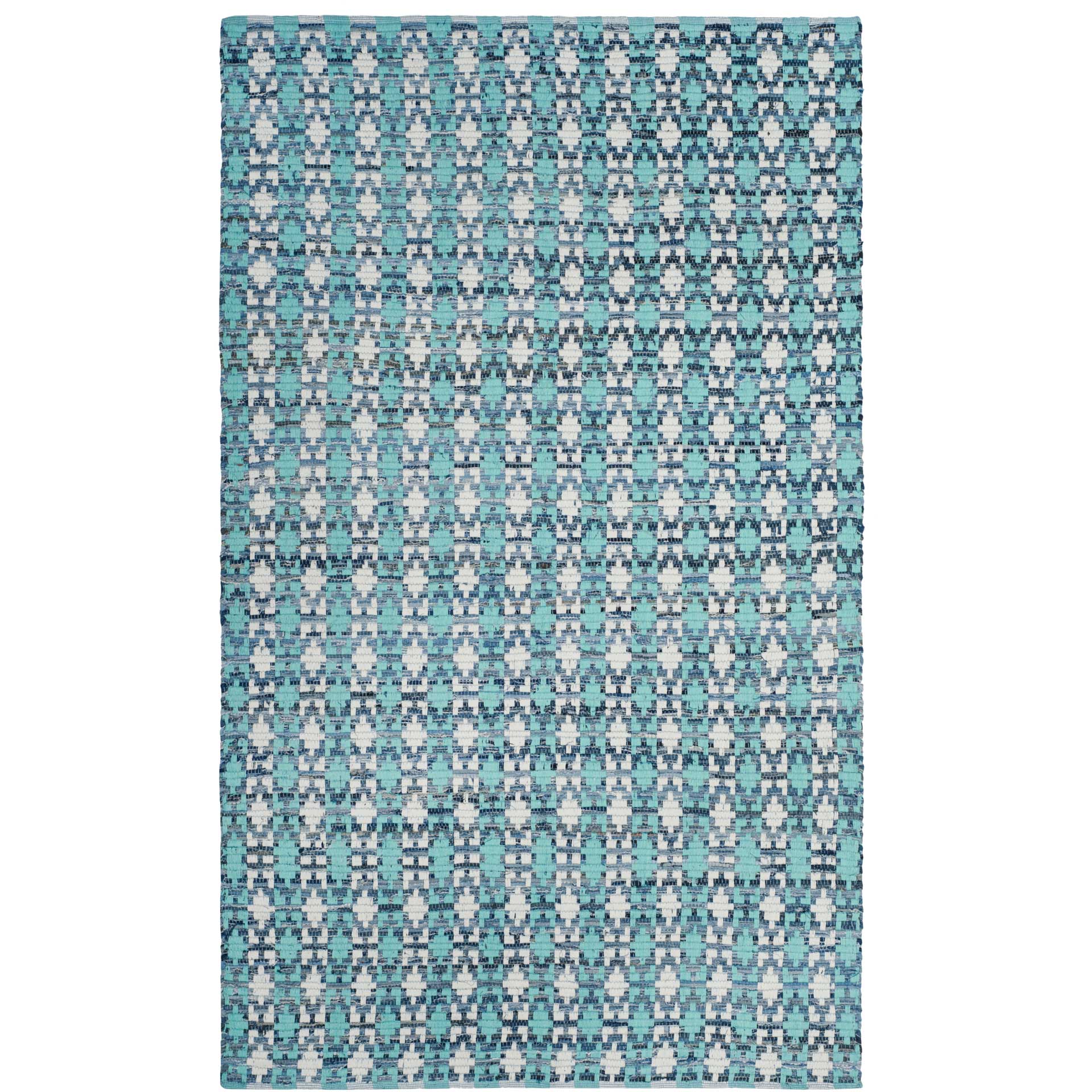 Montauk Mosaic Turquoise/Multi Area Rug - Image 3