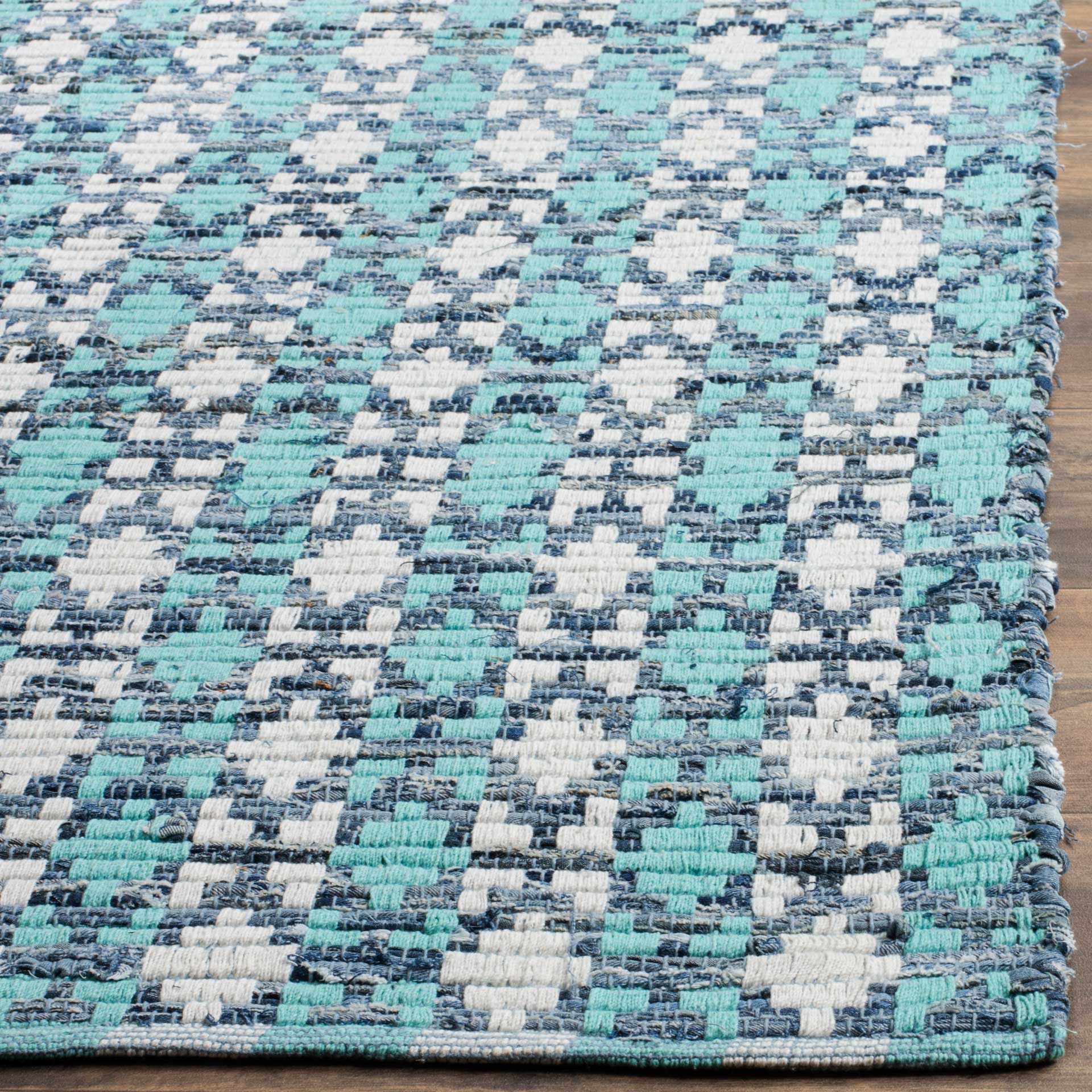 Montauk Mosaic Turquoise/Multi Area Rug - Image 5