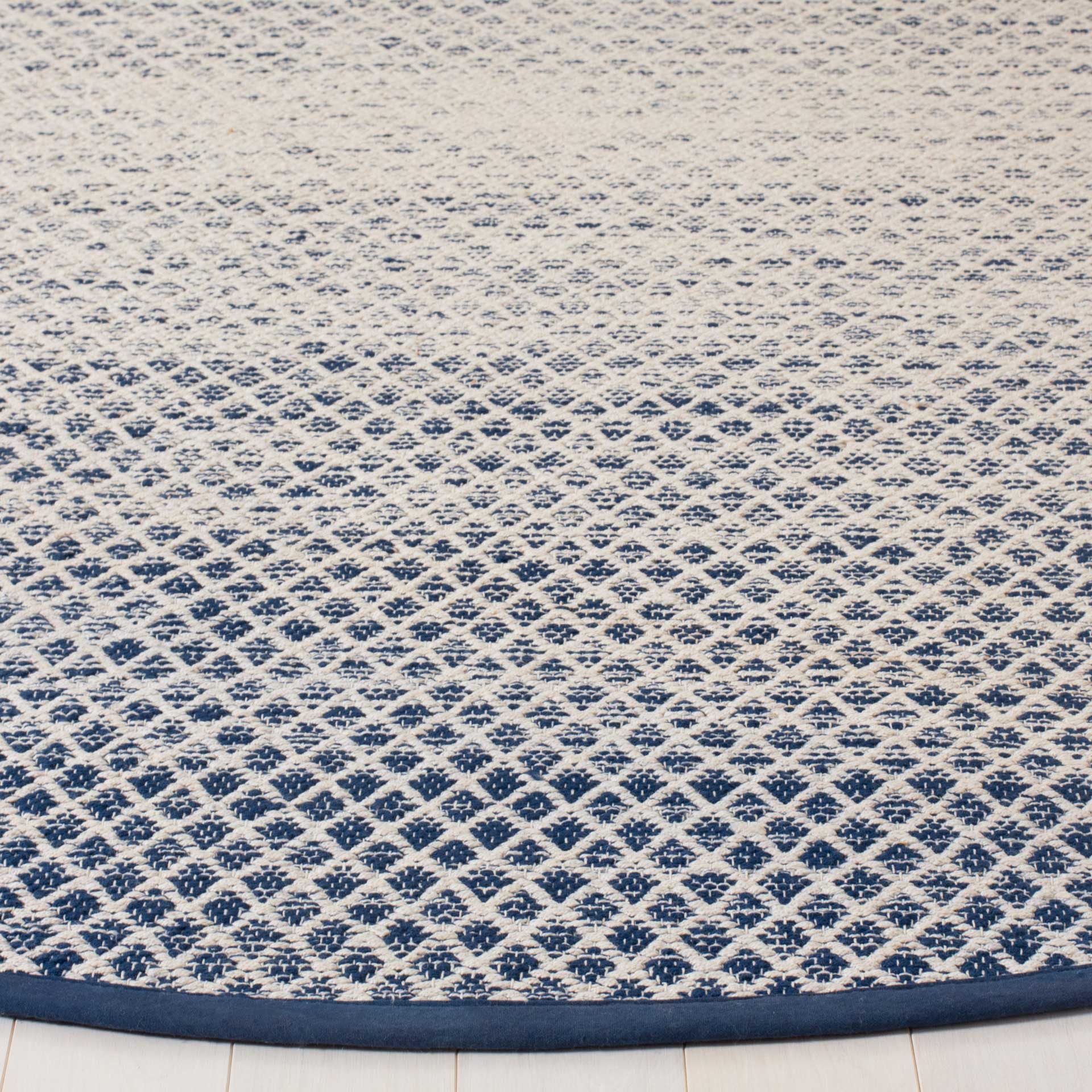 Montauk Navy/Ivory Round Rug - Image 2