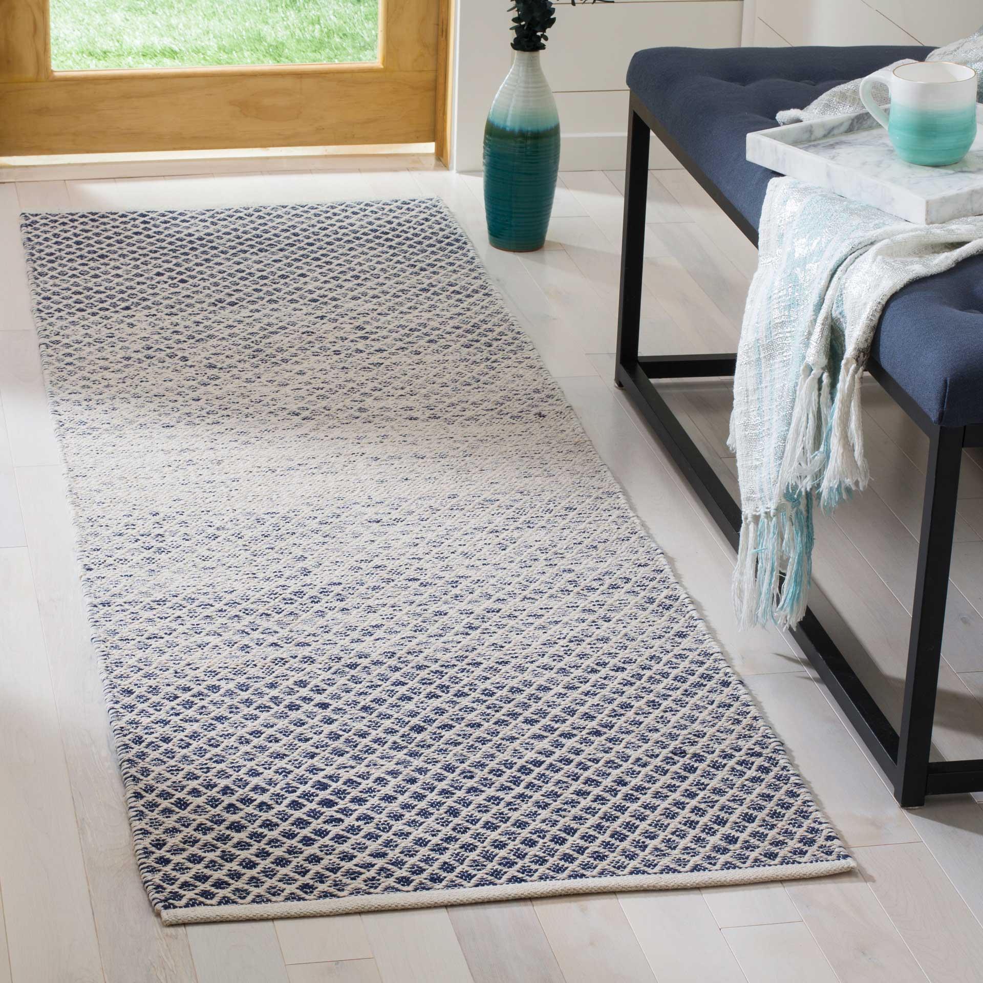 Montauk Navy/Ivory Runner Rug - Image 2