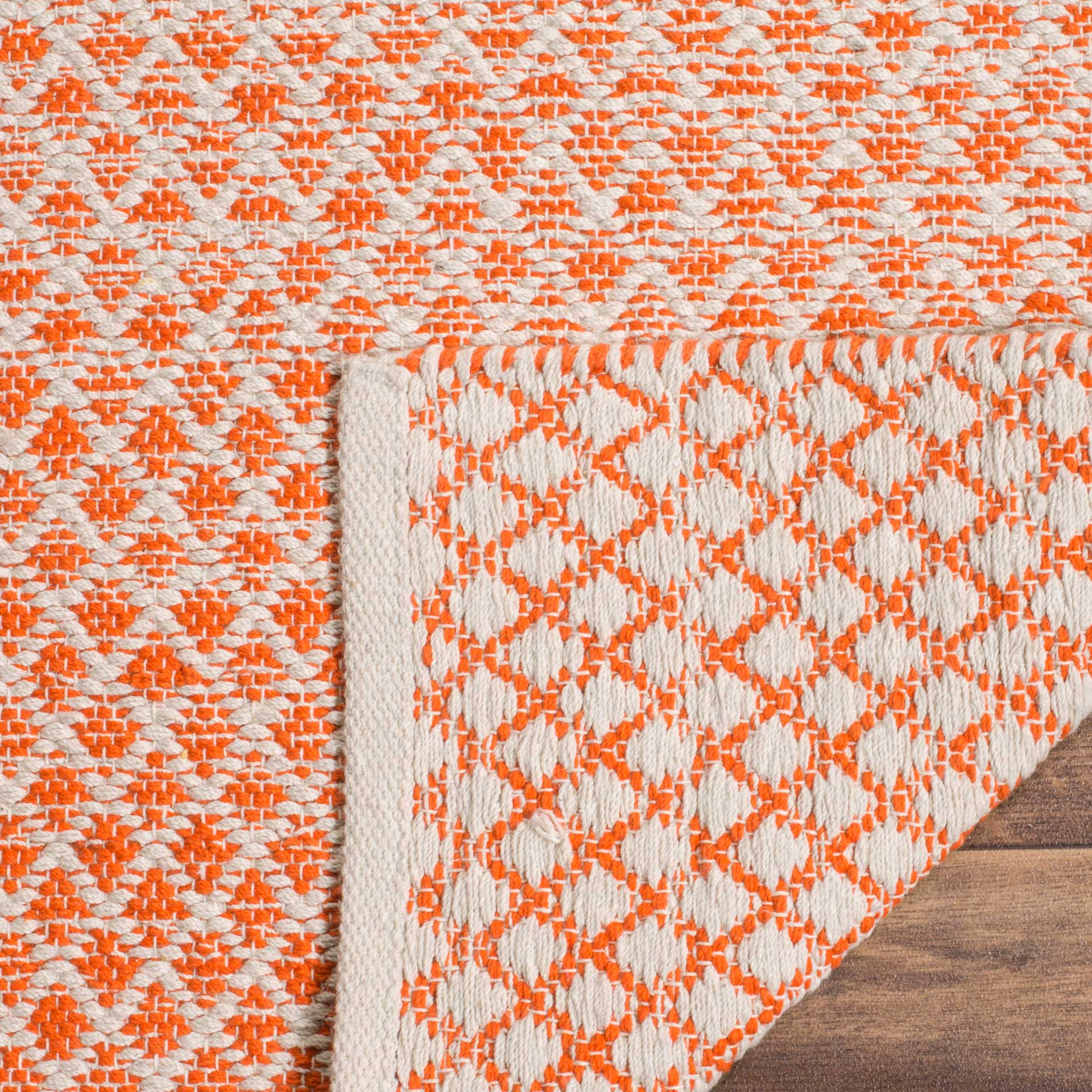 Montauk Orange/Ivory Area Rug - Image 6