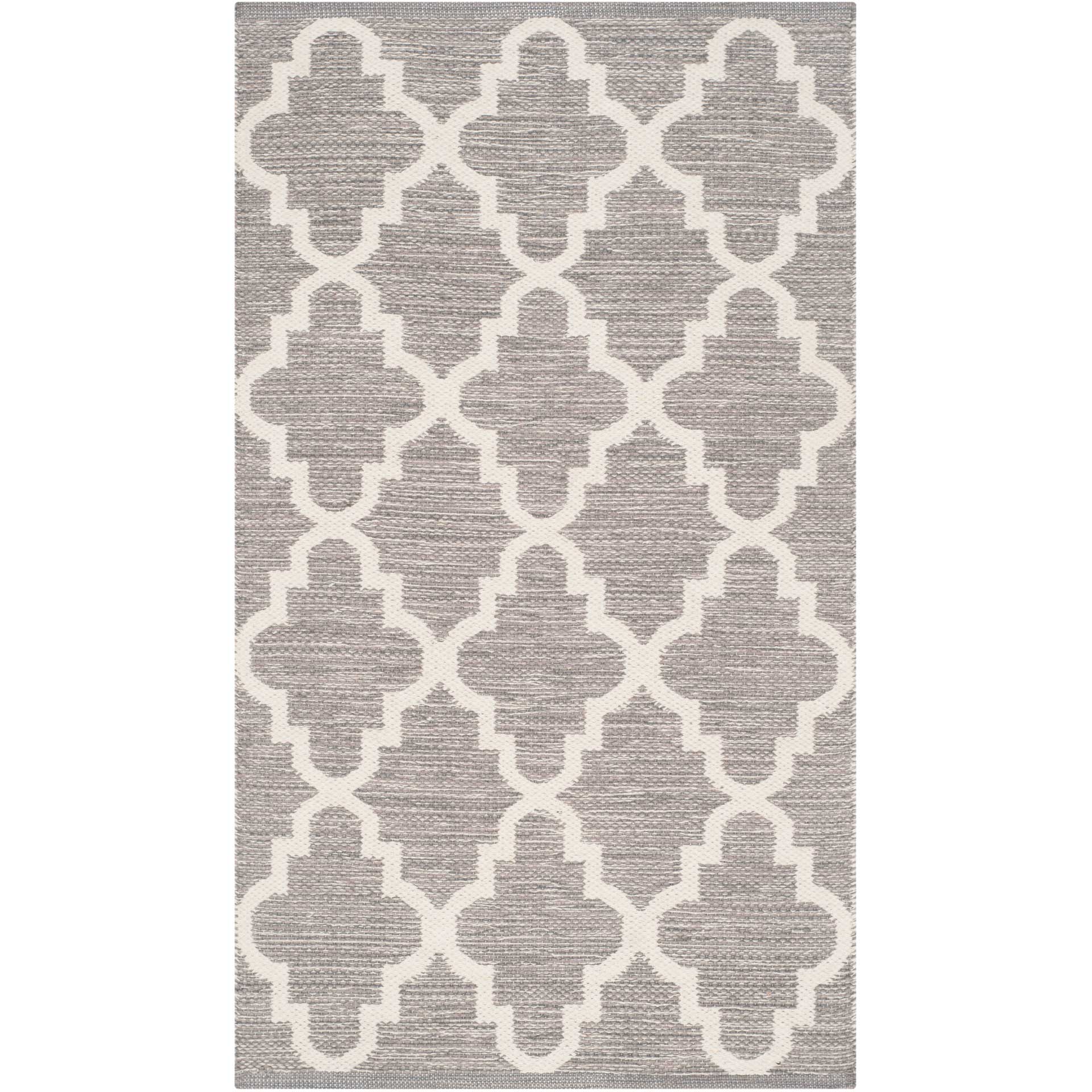 Montauk Quatrefoil Gray/Ivory Area Rug - Image 5