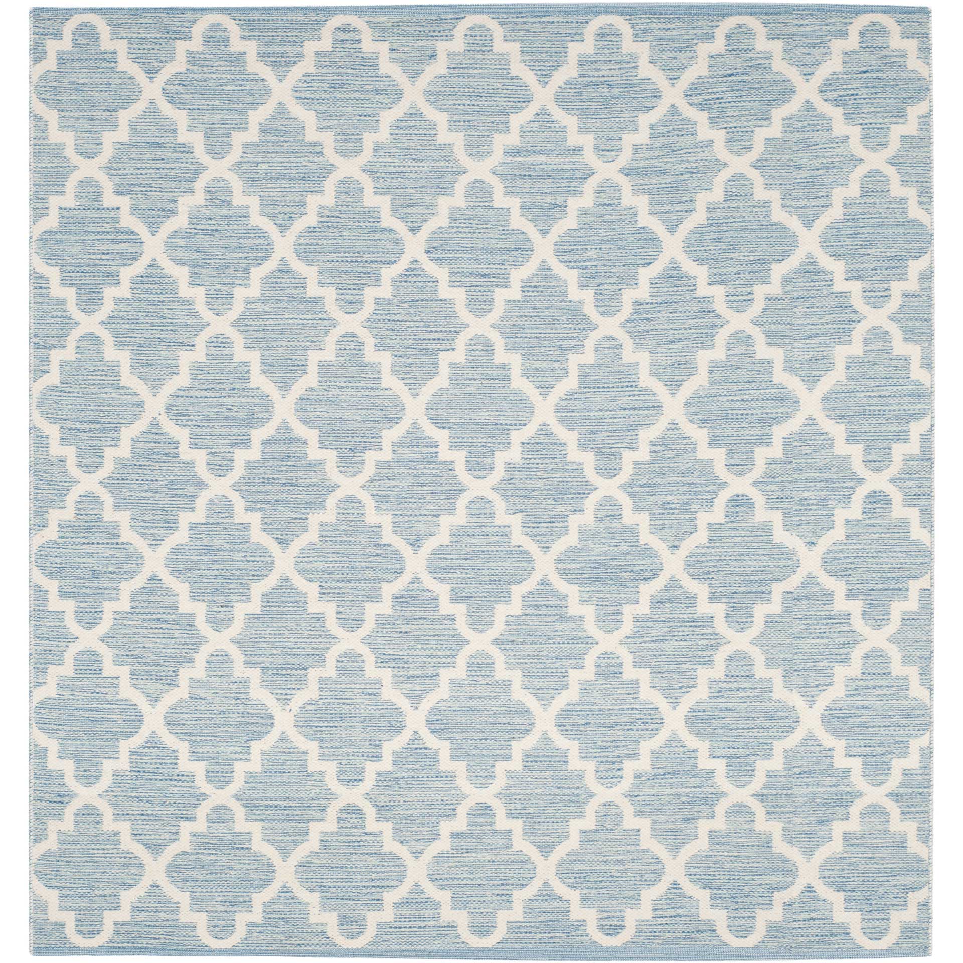 Montauk Quatrefoil Light Blue/Ivory Area Rug - Image 2