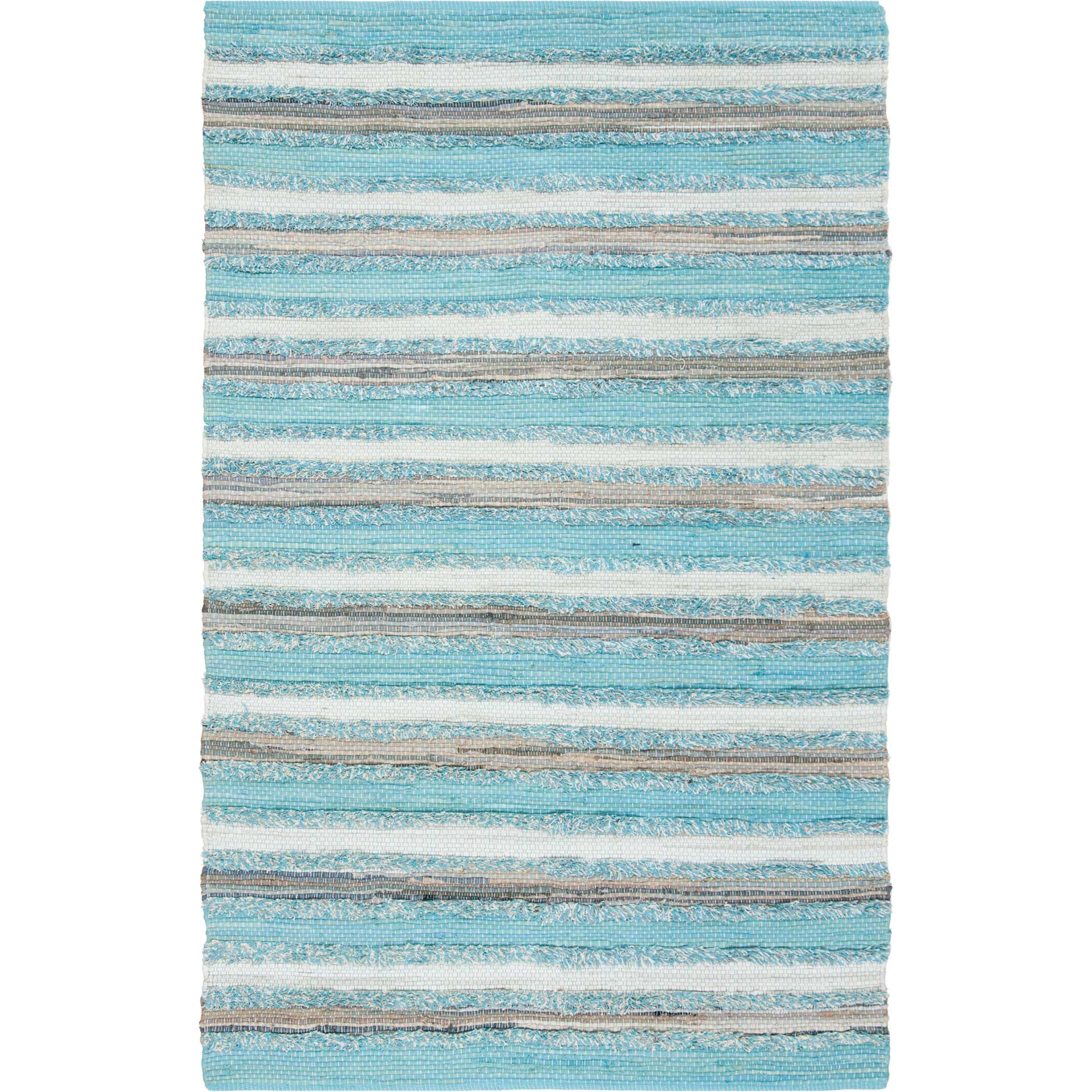 Montauk Shag Aqua/Multi Area Rug - Image 3