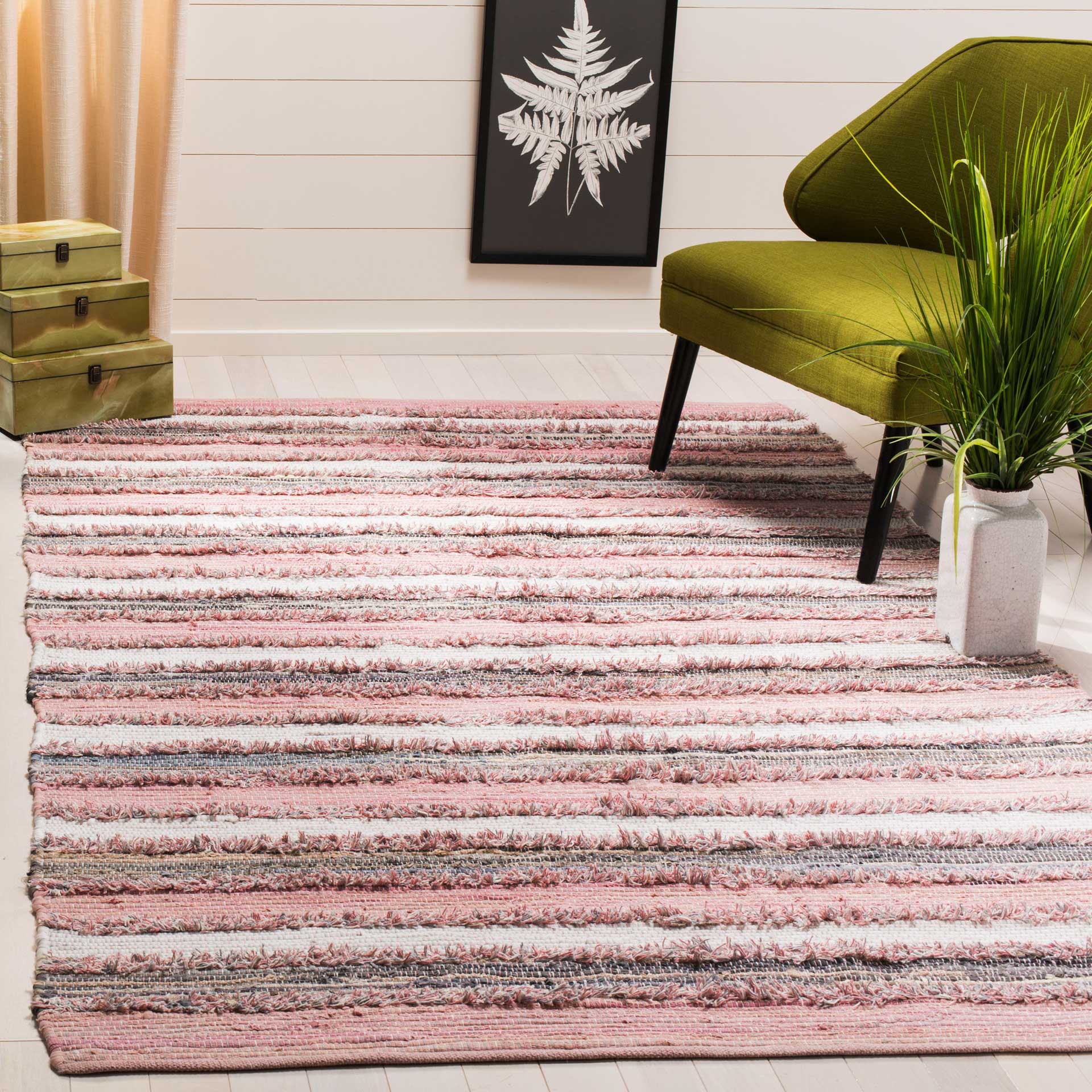 Montauk Shag Pink/Multi Area Rug - Image 7
