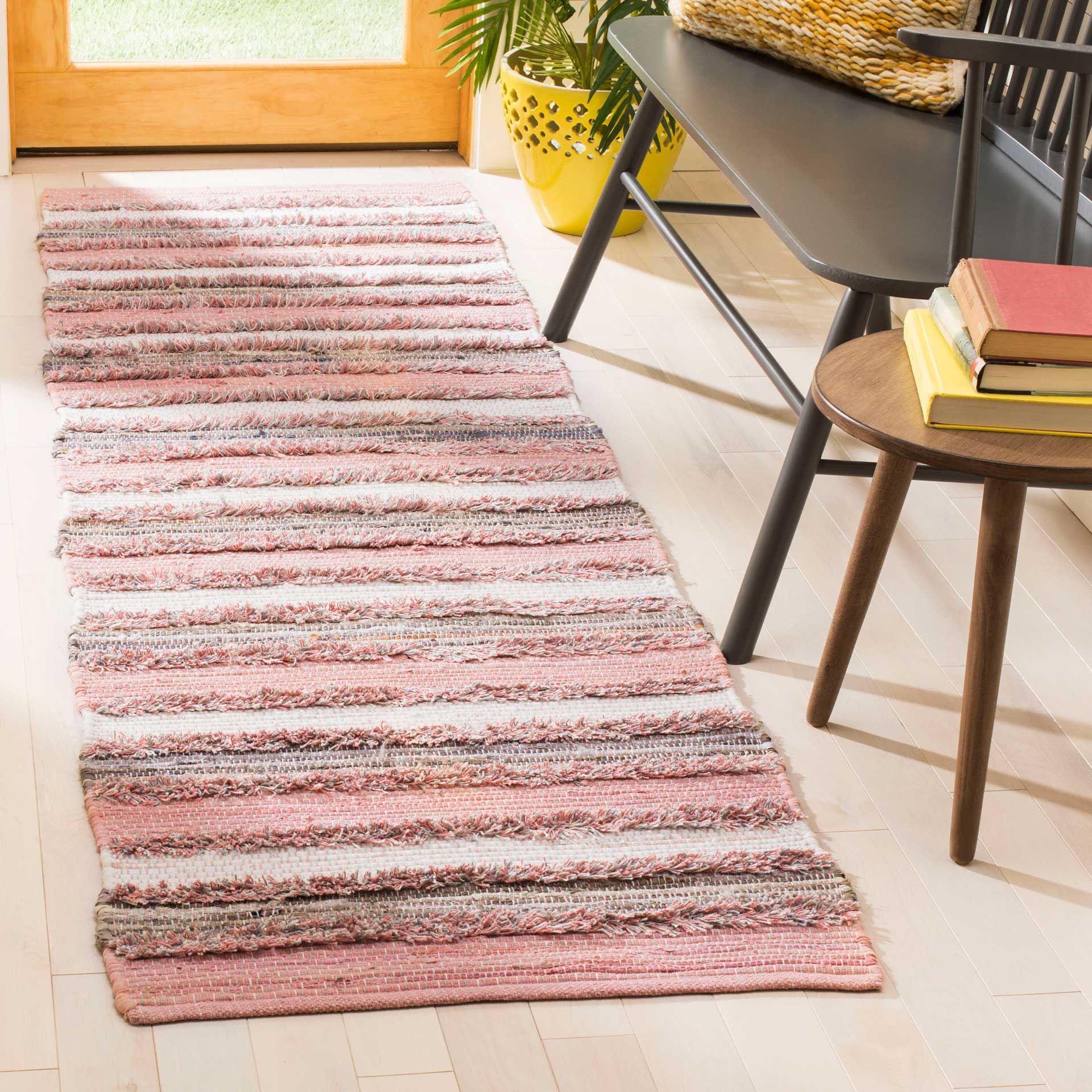 Montauk Shag Pink/Multi Runner Rug - Image 2