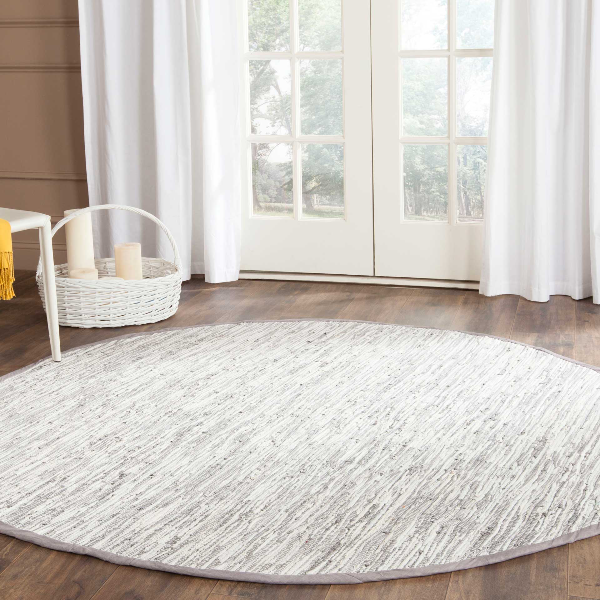 Montauk Silver Round Rug - Image 3