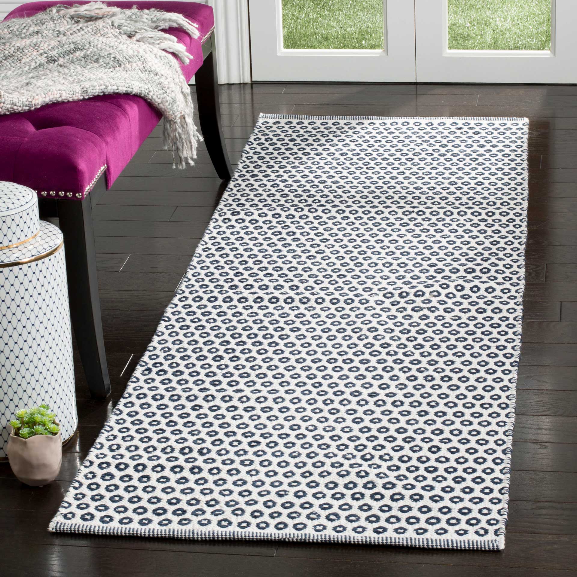 Montauk Slate/Ivory Runner Rug - Image 2