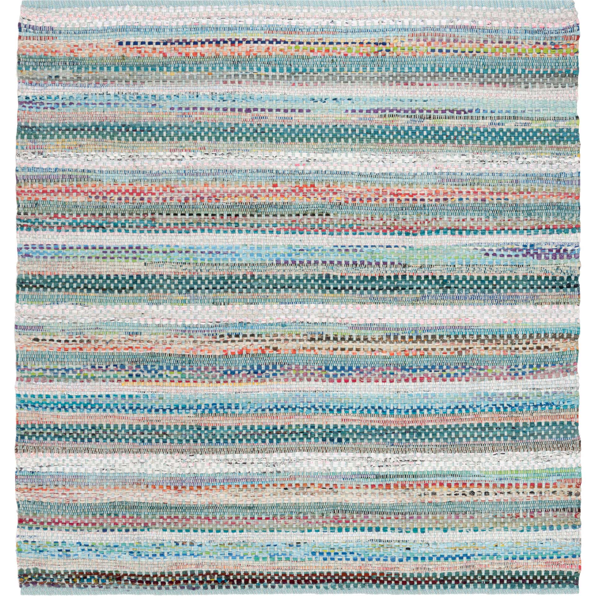 Montauk Stripe Aqua/Multi Area Rug - Image 2