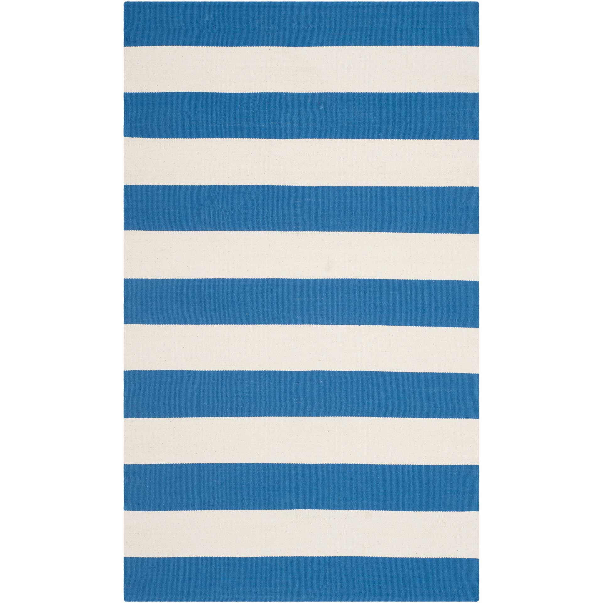 Montauk Stripe Blue/Ivory Area Rug - Image 3