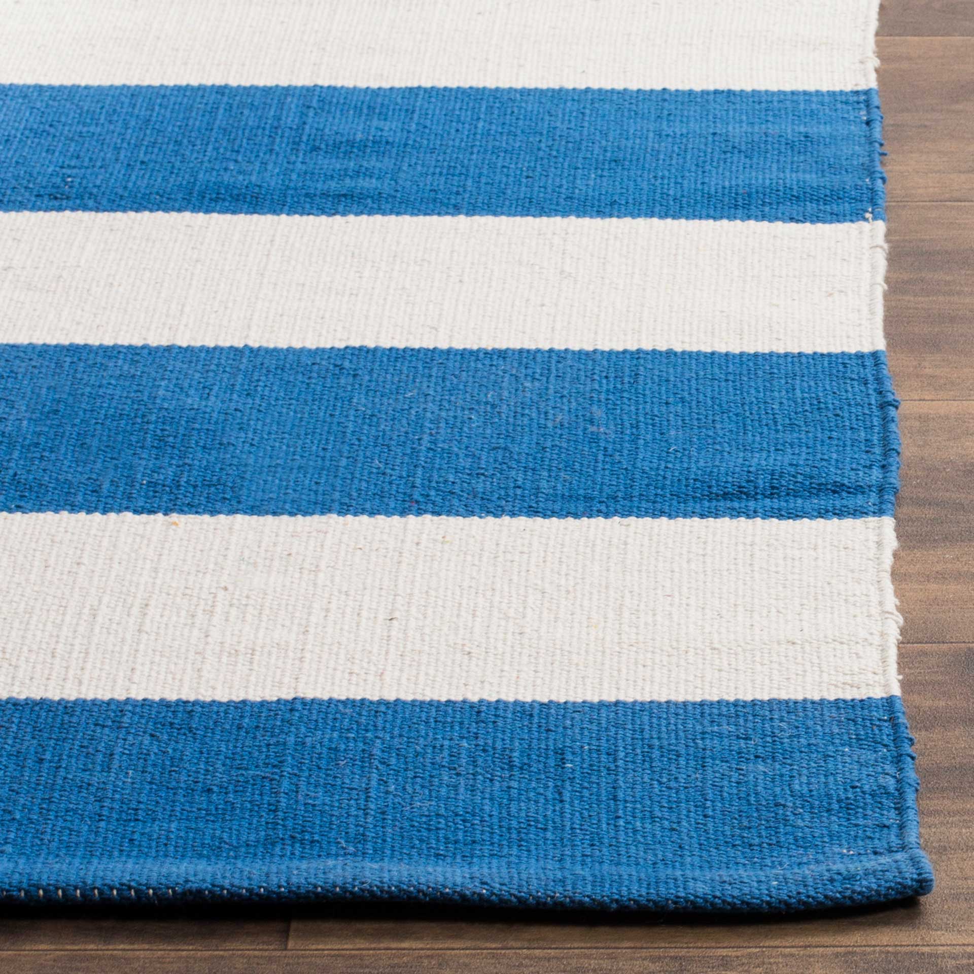 Montauk Stripe Blue/Ivory Area Rug - Image 5