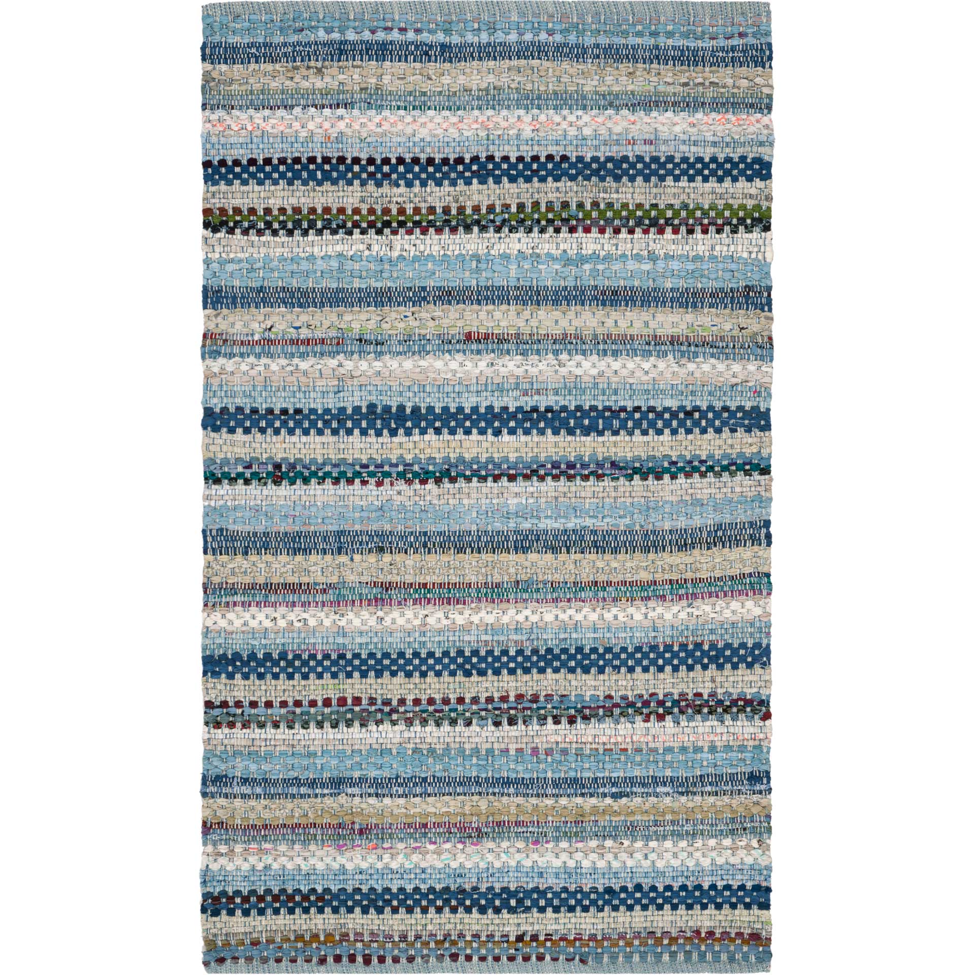 Montauk Stripe Blue/Multi Area Rug - Image 3