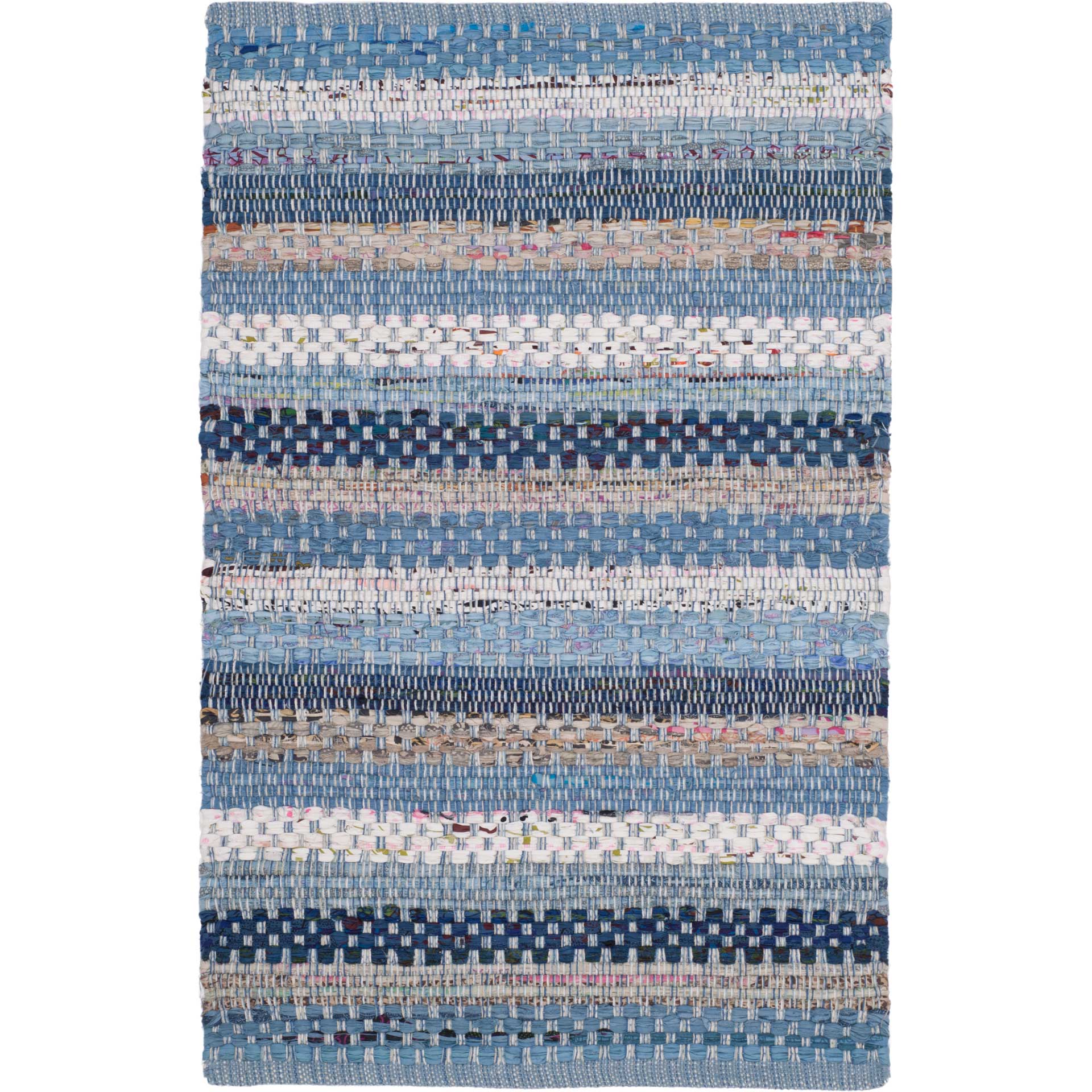 Montauk Stripe Blue/Multi Area Rug - Image 4