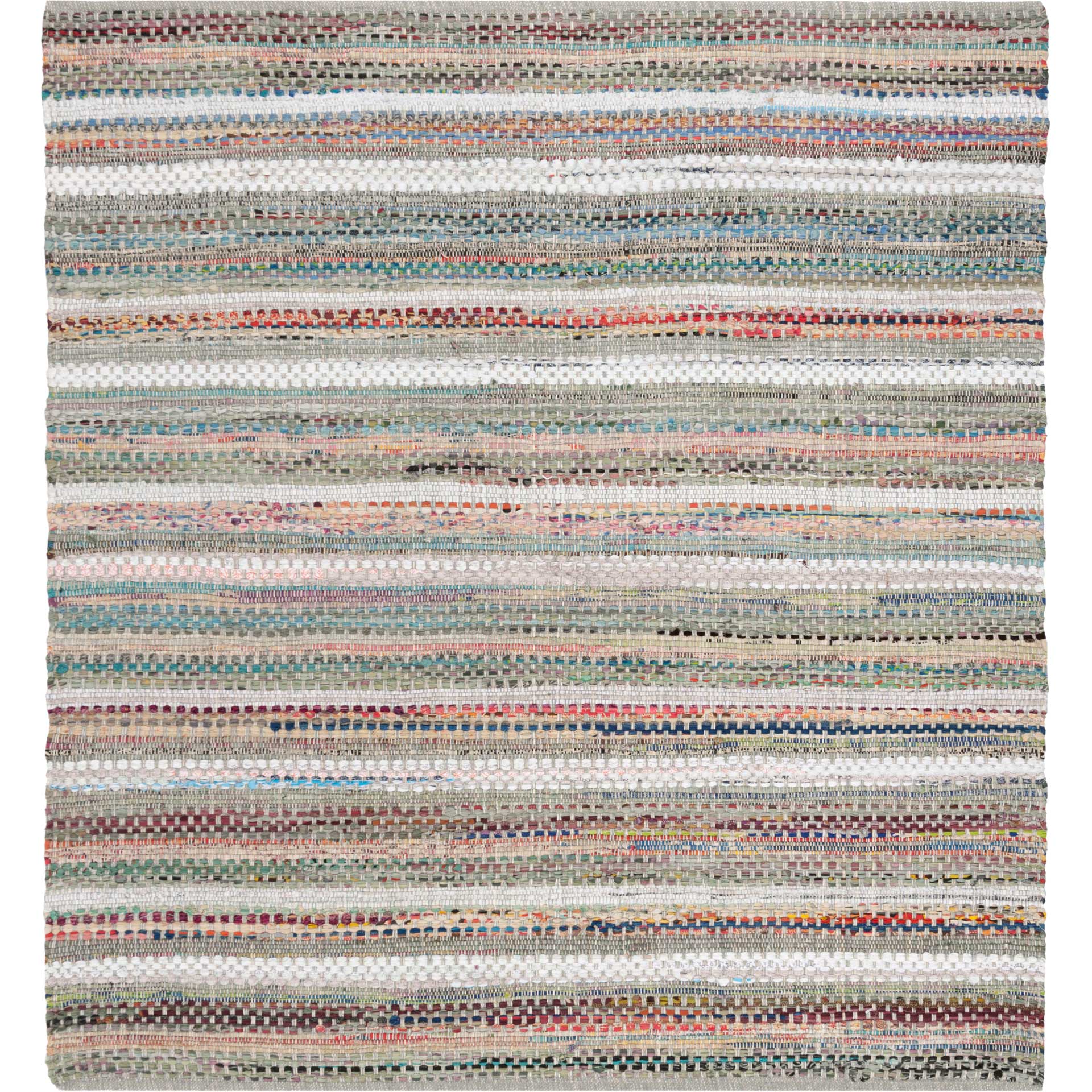 Montauk Stripe Gray/Multi Area Rug - Image 2