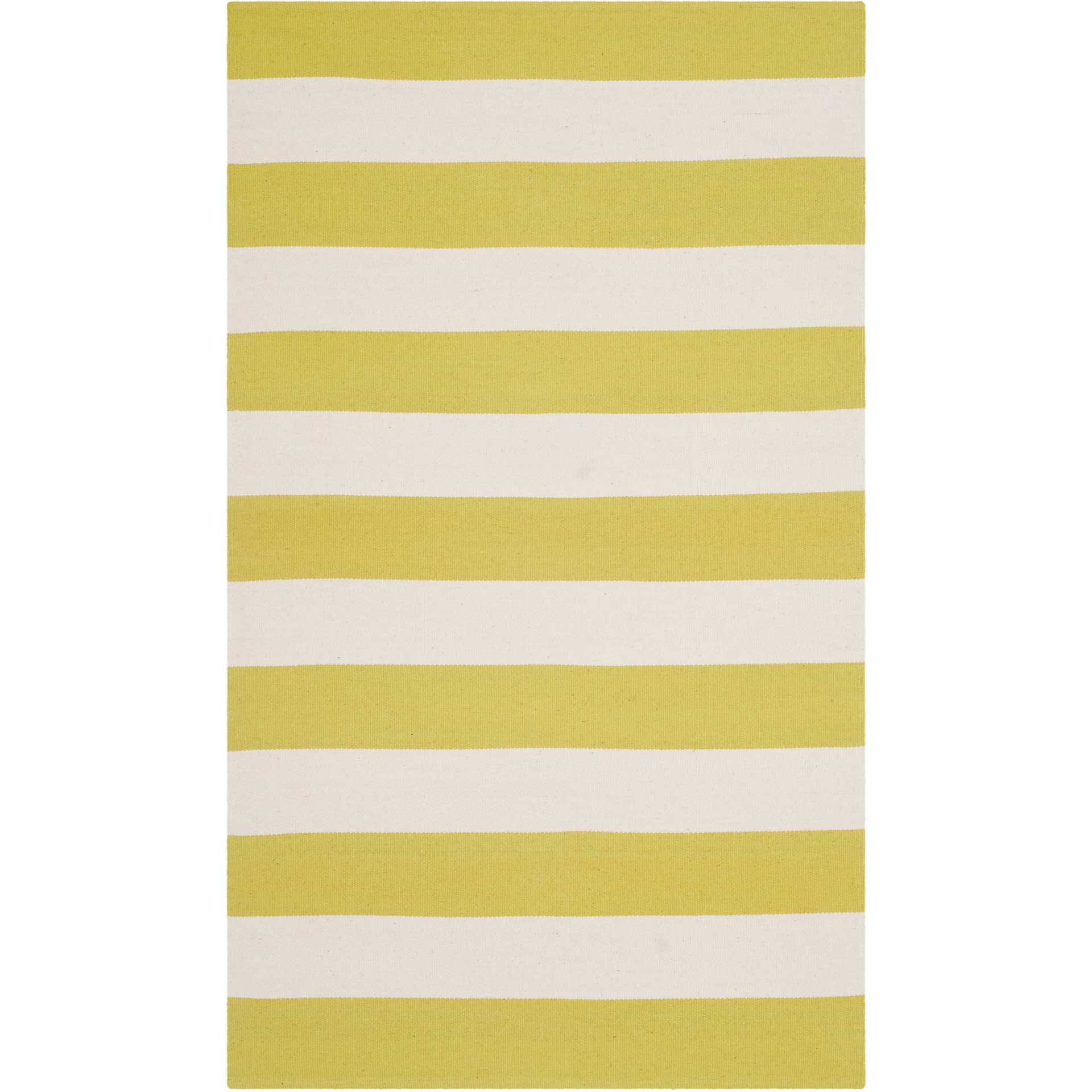 Montauk Stripe Green/Ivory Area Rug - Image 4