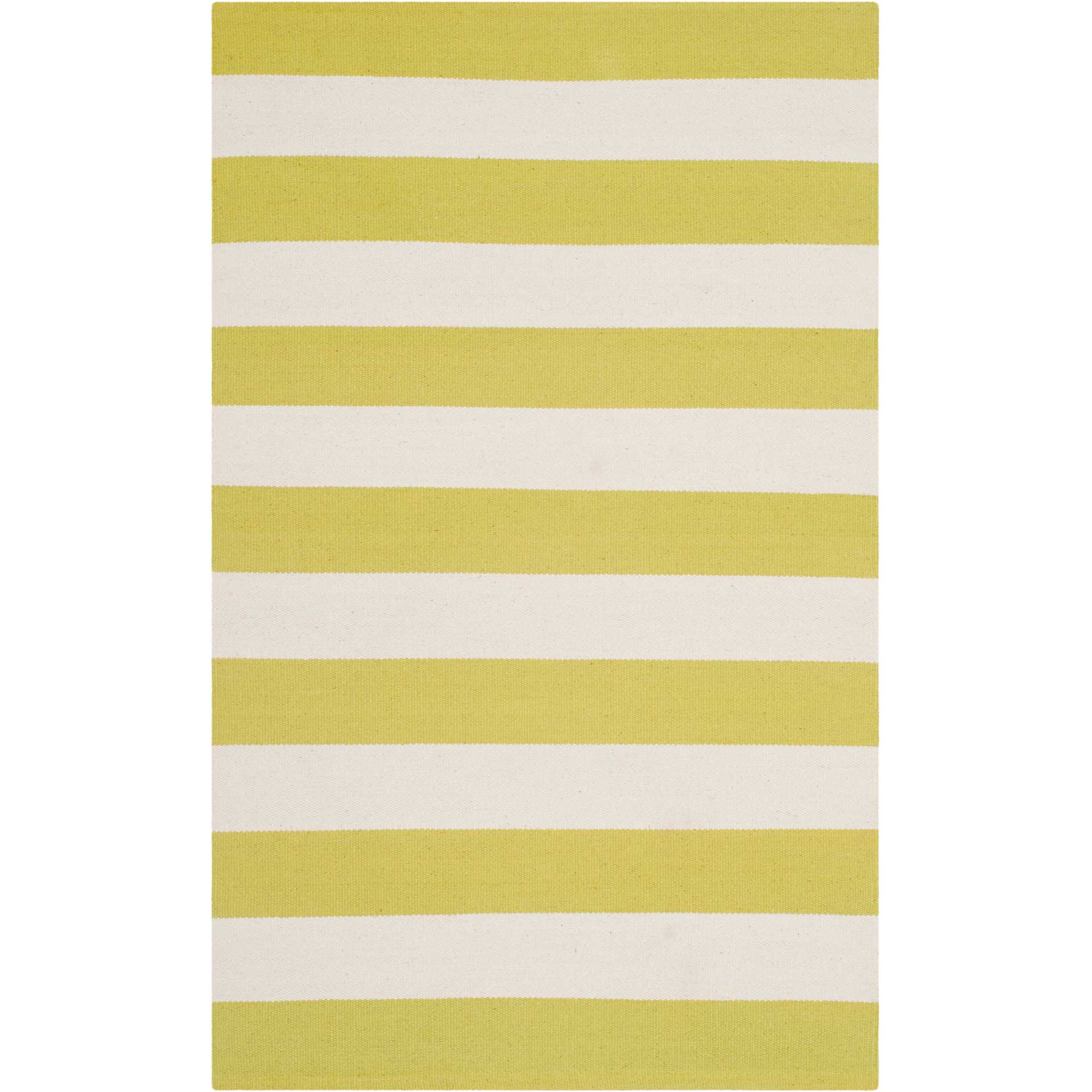 Montauk Stripe Green/Ivory Area Rug - Image 5
