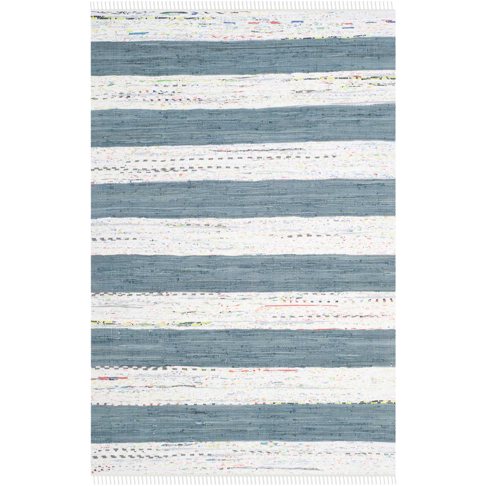 Montauk Stripe Ivory/Gray Area Rug - Image 2