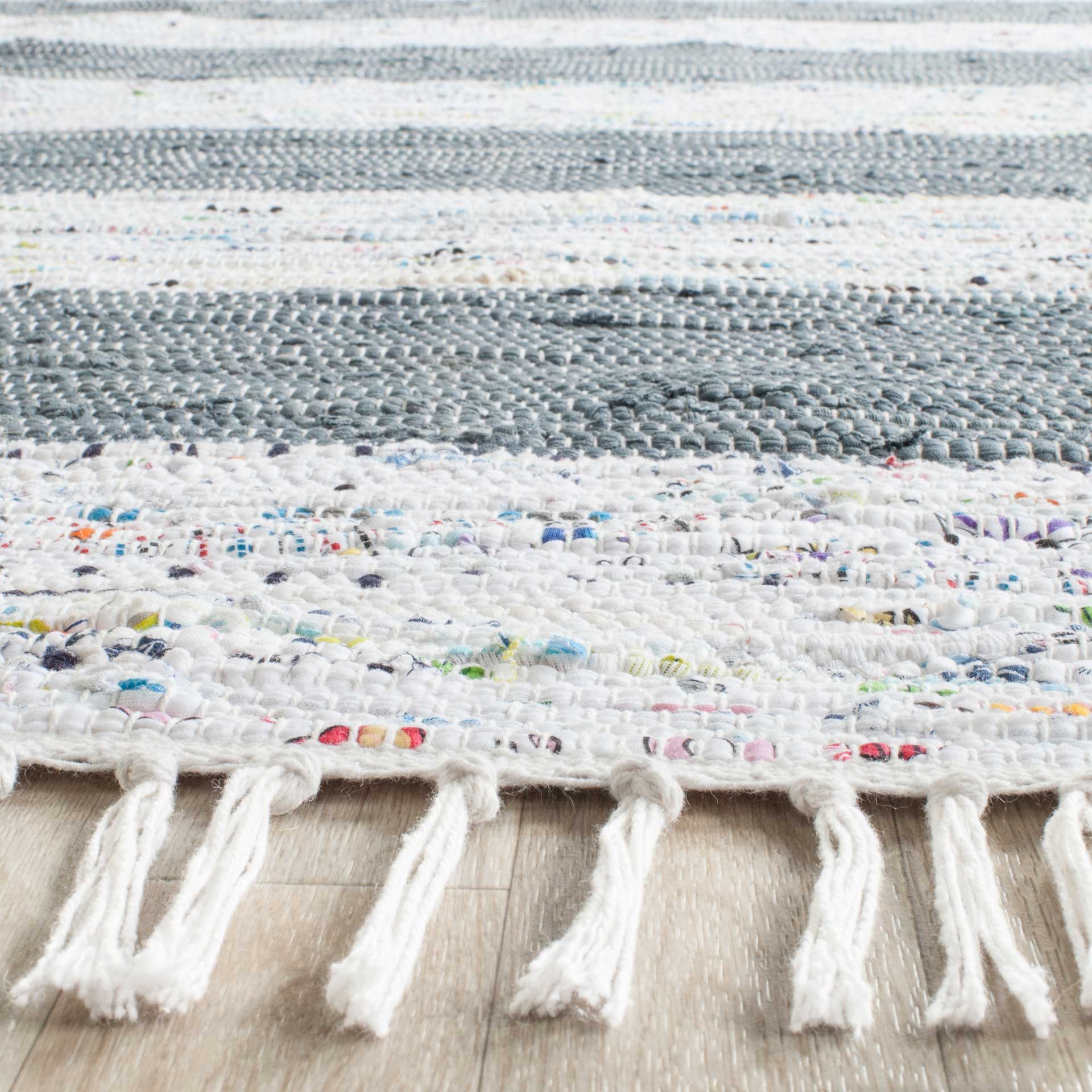 Montauk Stripe Ivory/Gray Area Rug - Image 3