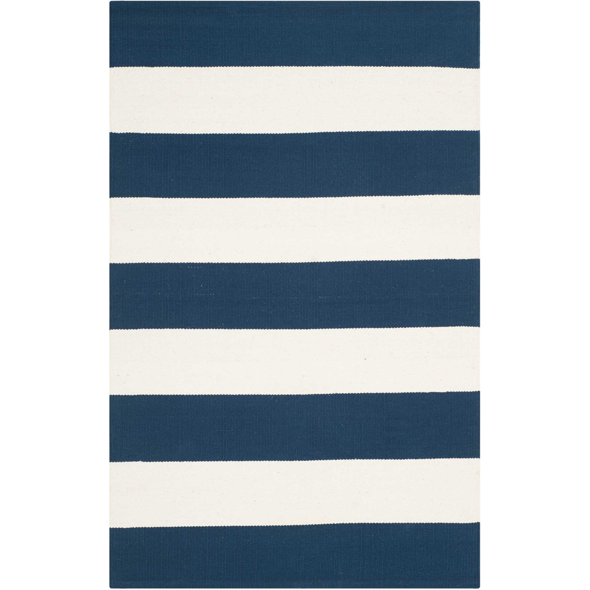 Montauk Stripe Navy/Ivory Area Rug - Image 3