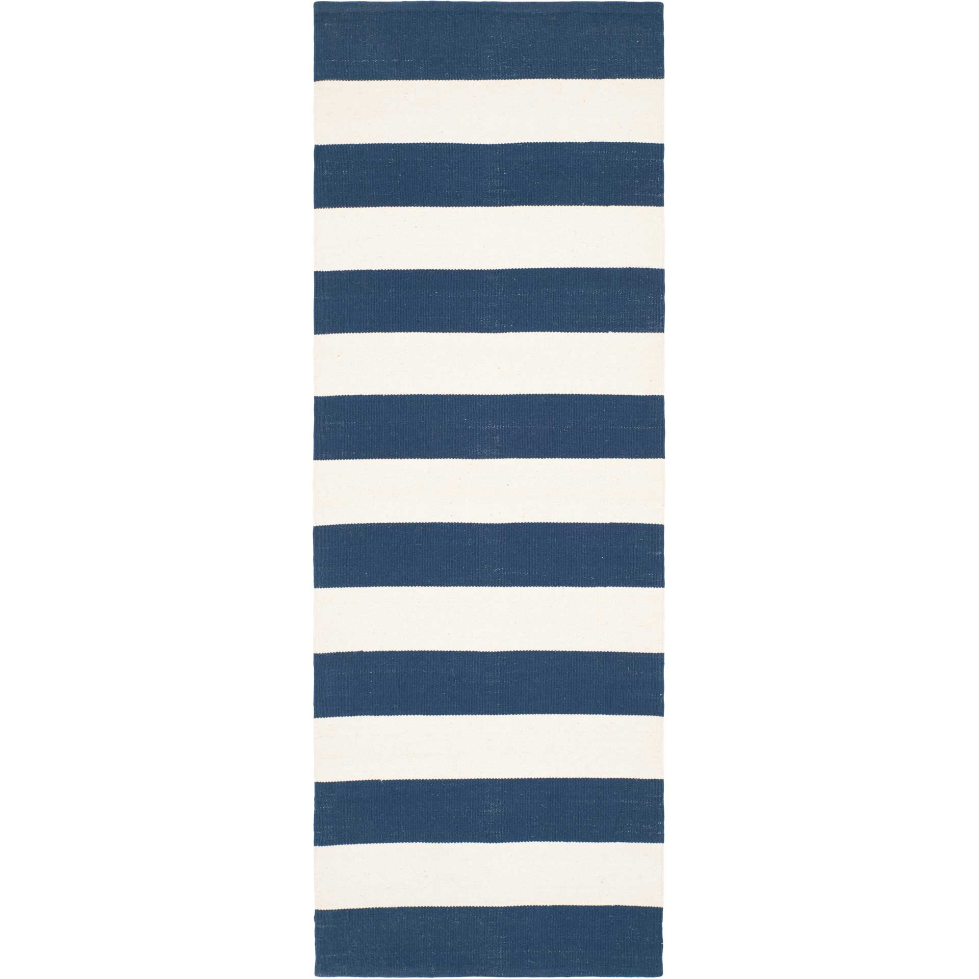 Montauk Stripe Navy/Ivory Runner Rug - Image 2