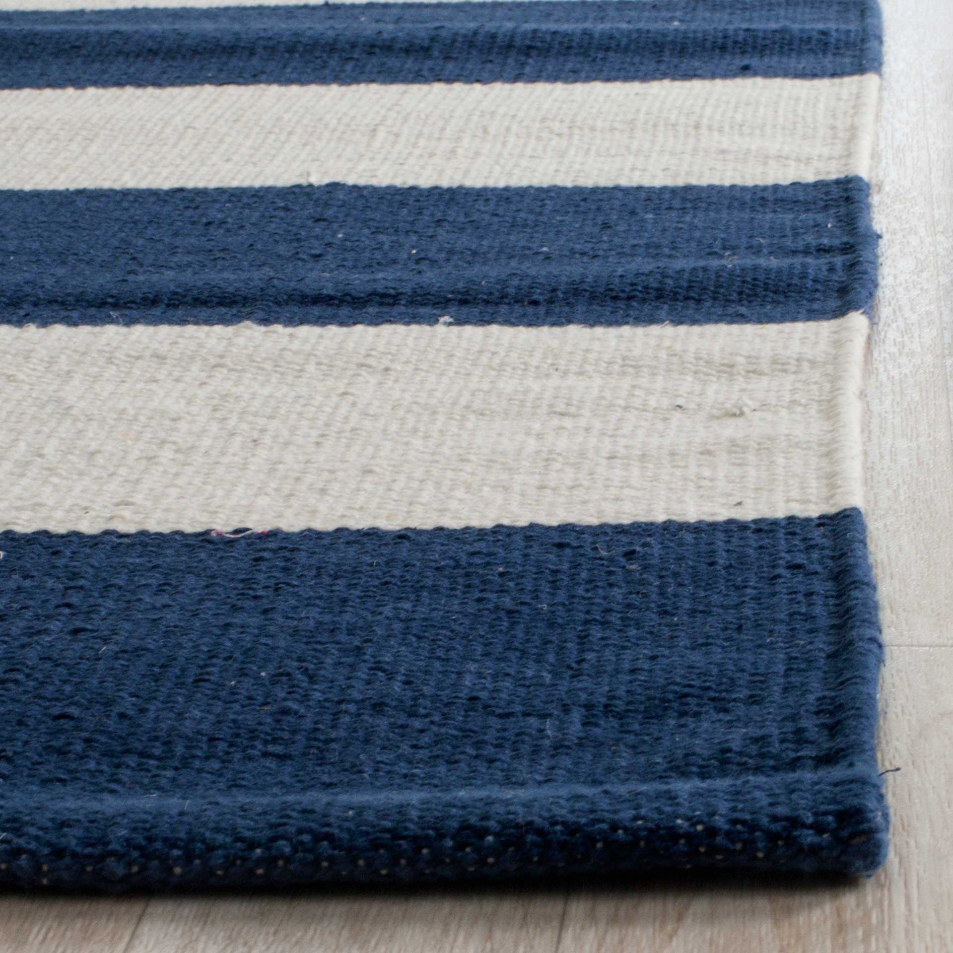 Montauk Stripe Navy/Ivory Runner Rug - Image 3