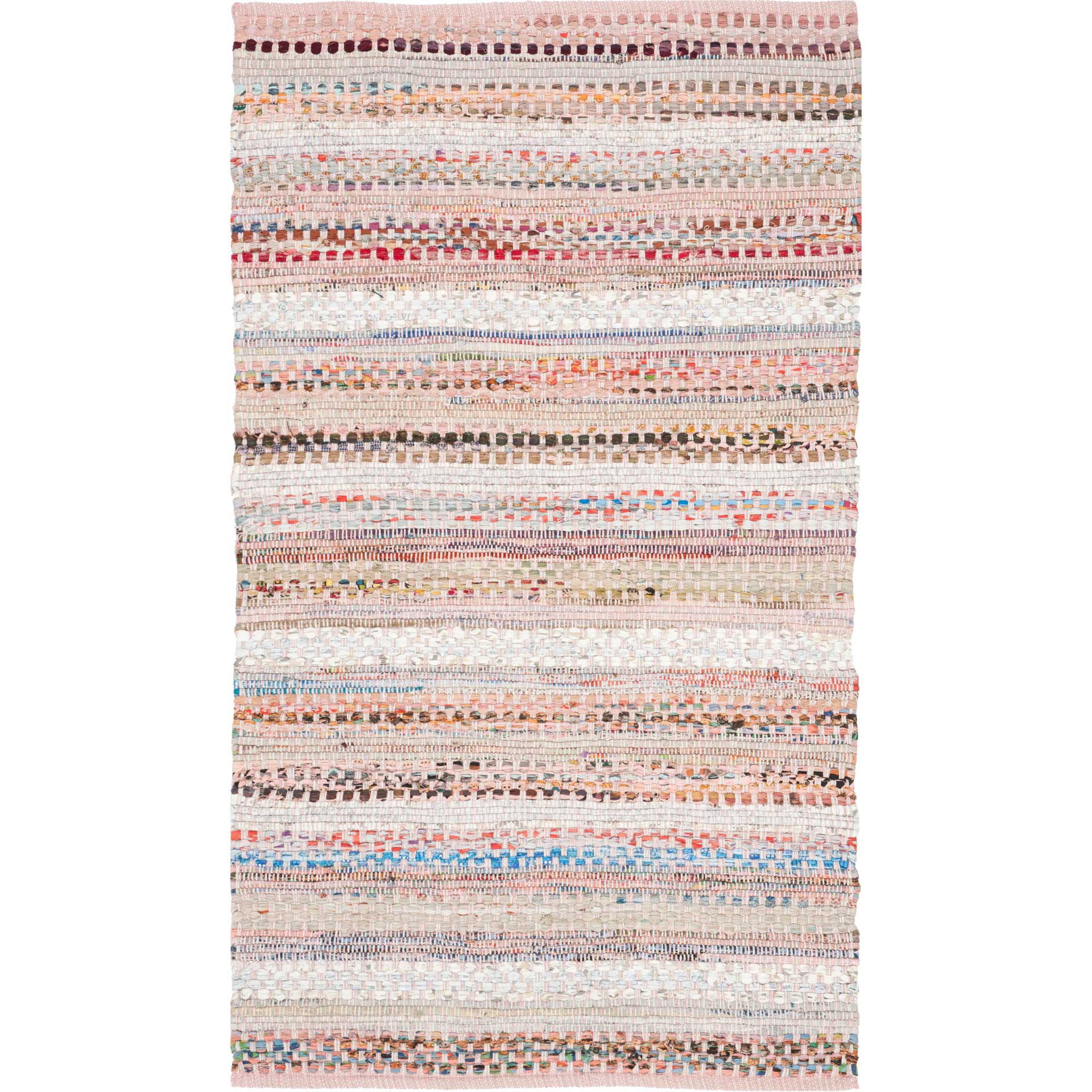 Montauk Stripe Pink/Multi Area Rug - Image 3