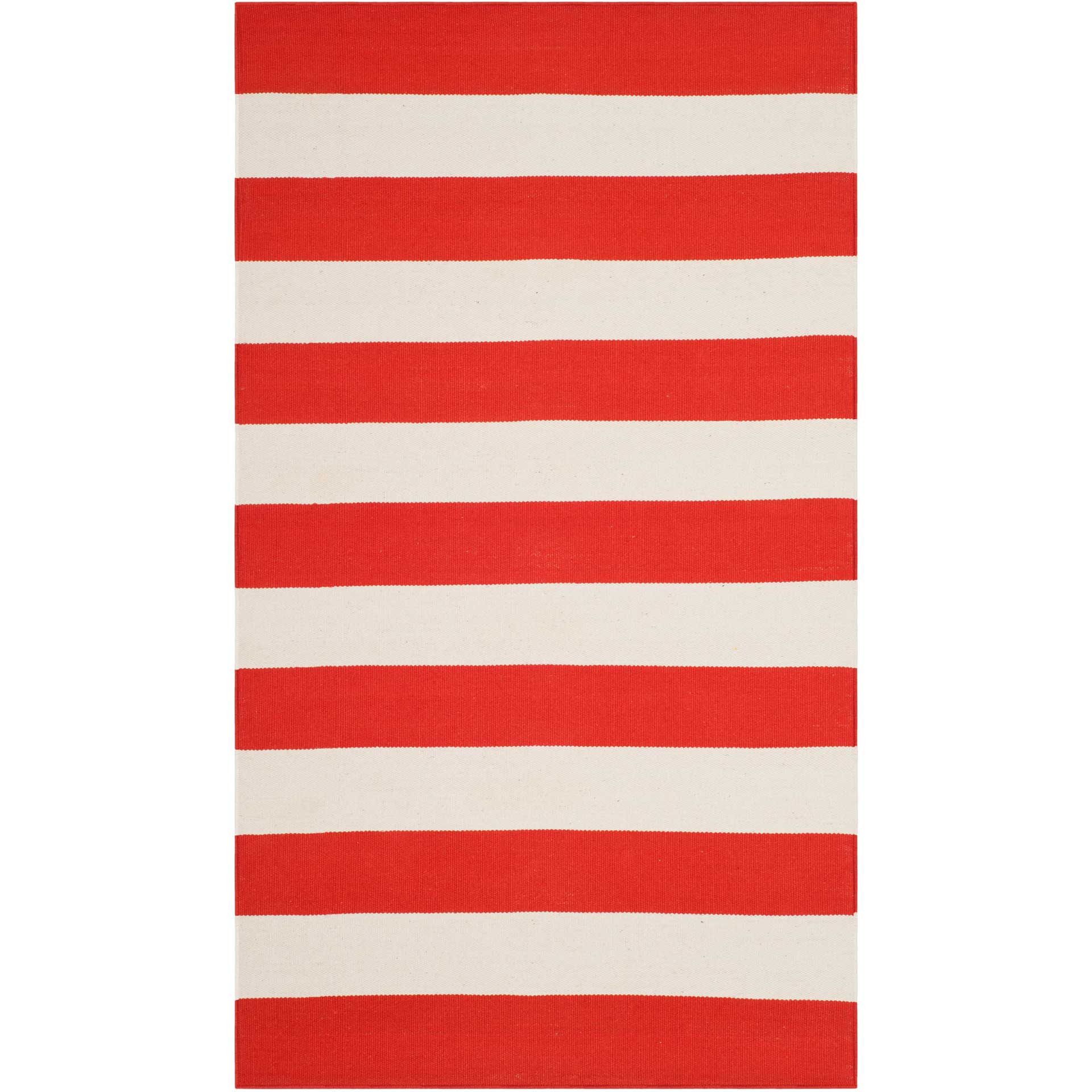 Montauk Stripe Rust/Ivory Area Rug - Image 2