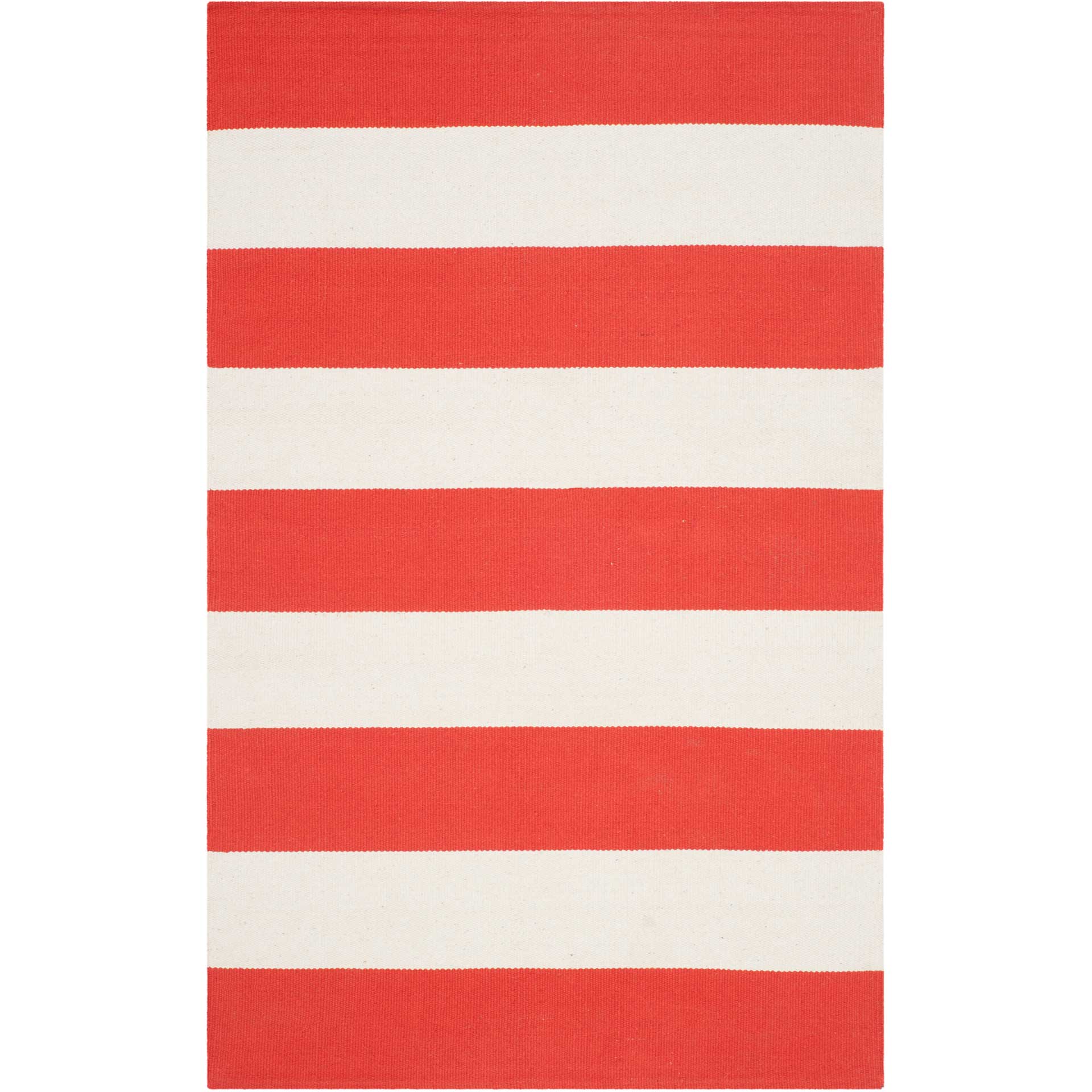 Montauk Stripe Rust/Ivory Area Rug - Image 3