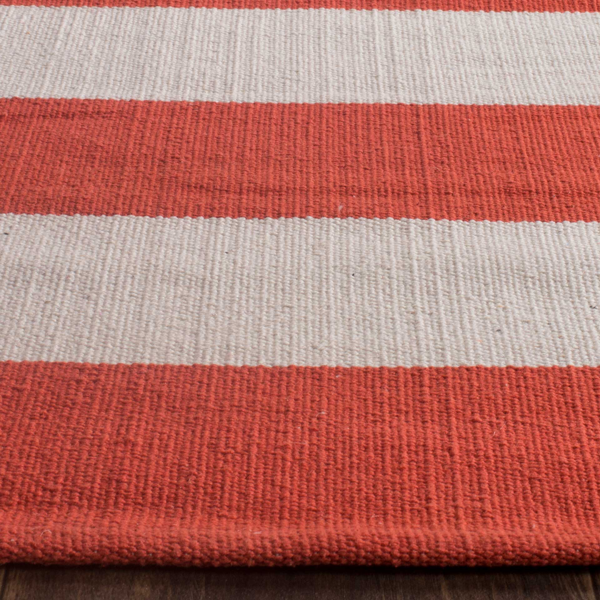 Montauk Stripe Rust/Ivory Runner Rug - Image 2