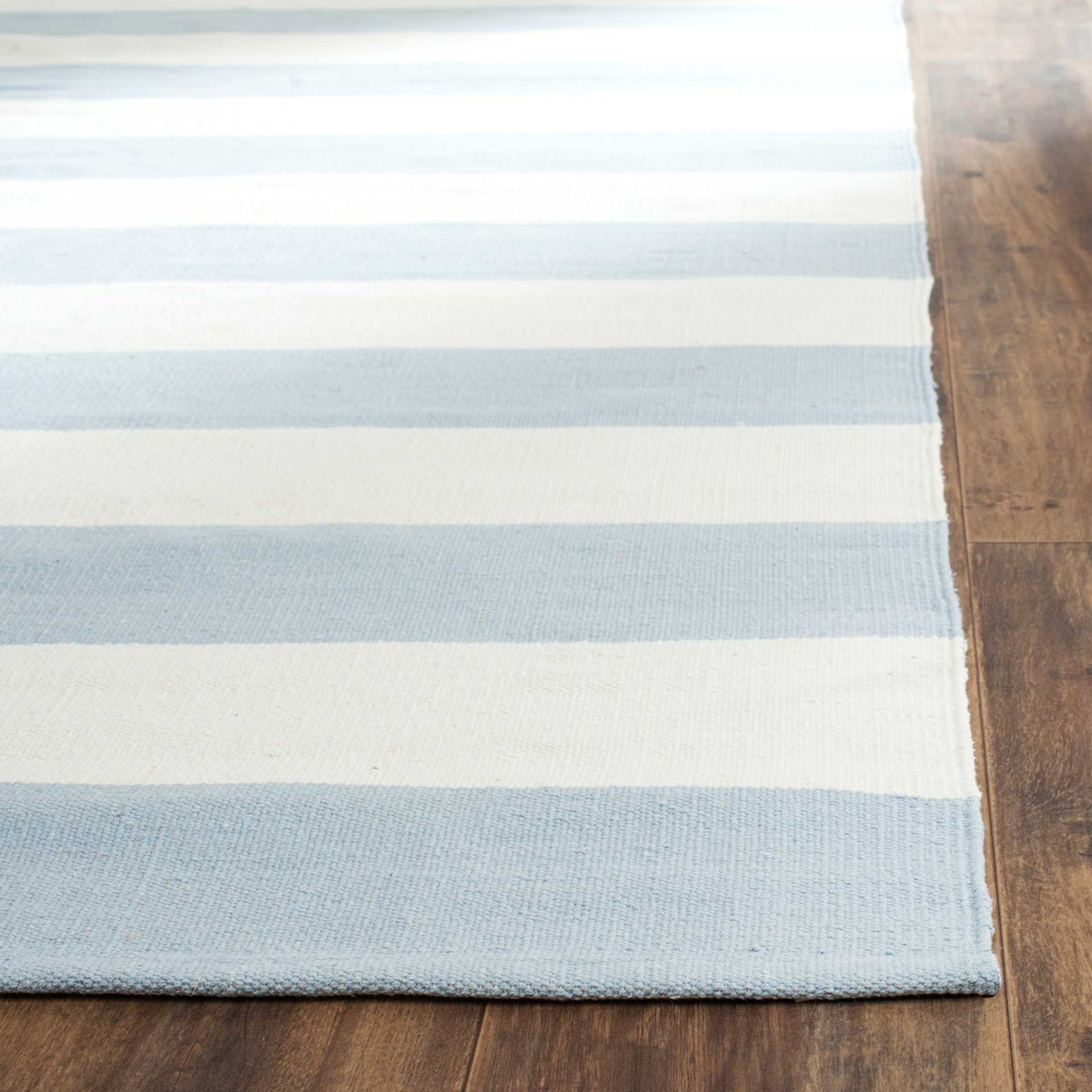 Montauk Stripe Sky Blue/Ivory Area Rug - Image 4