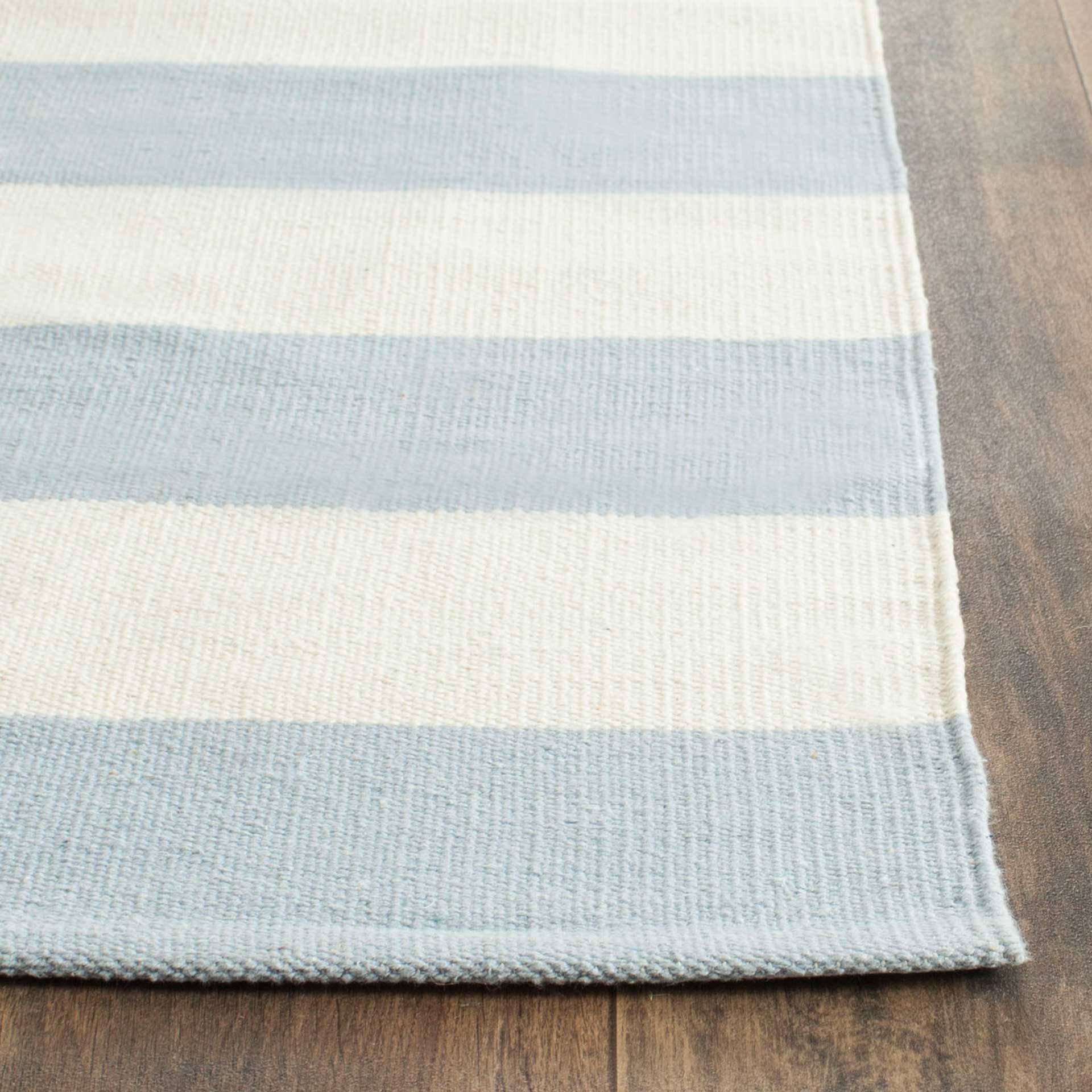 Montauk Stripe Sky Blue/Ivory Runner Rug - Image 2