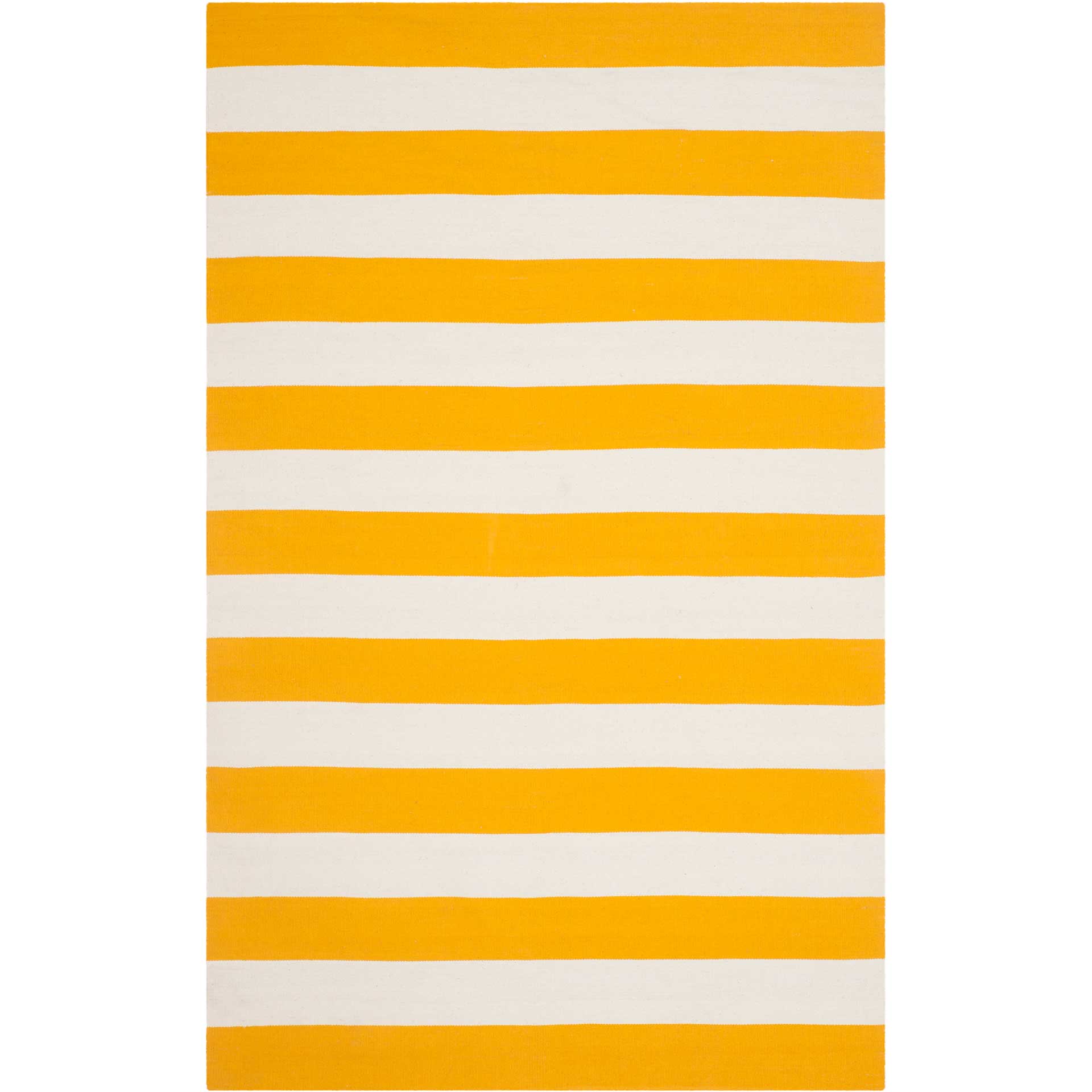 Montauk Stripe Yellow/Ivory Area Rug - Image 2