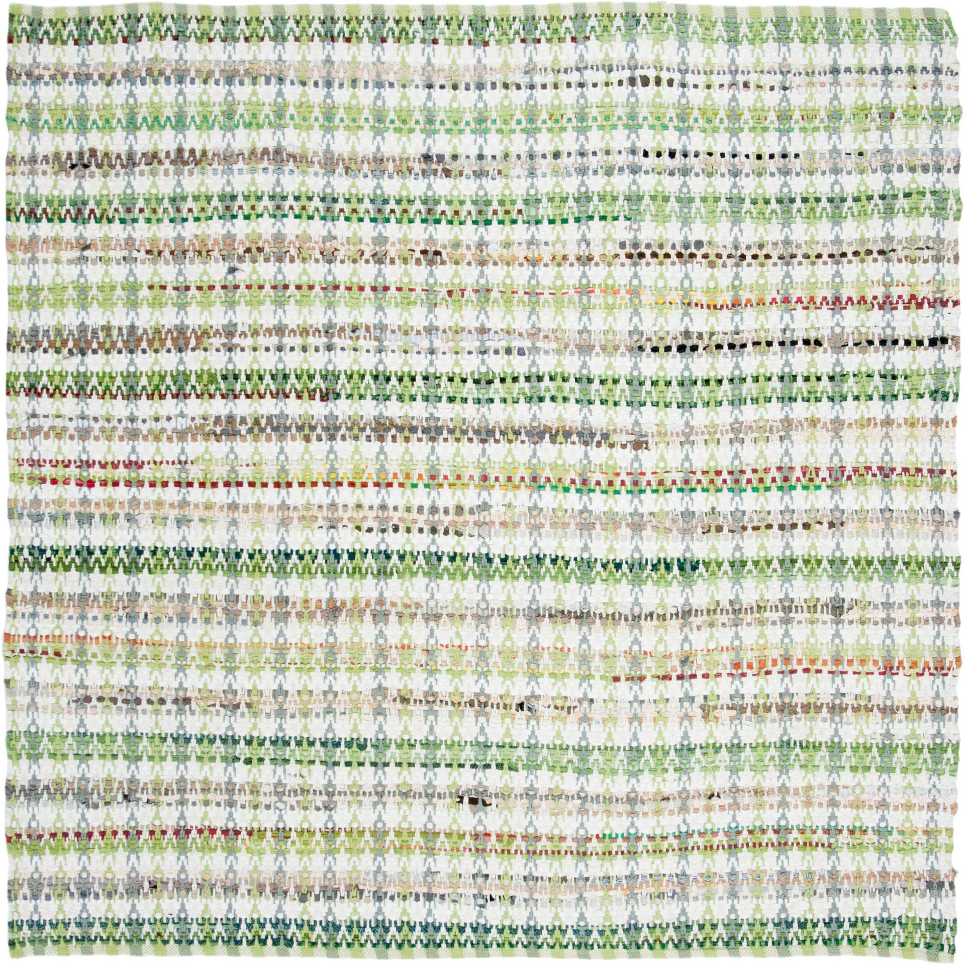 Montauk Striped Green/Multi Area Rug - Image 2