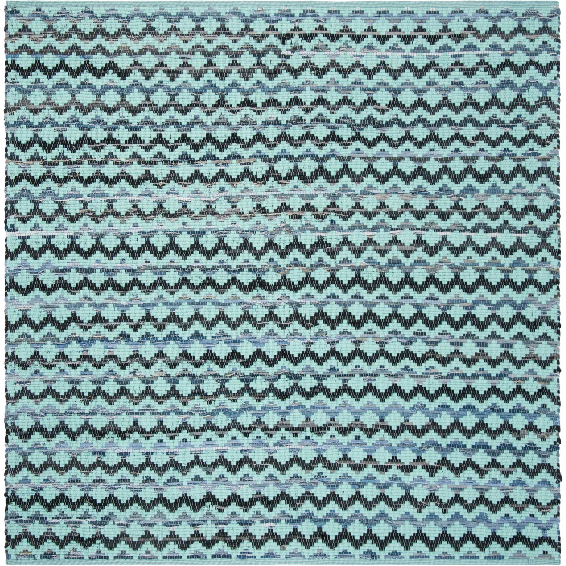 Montauk Turquoise/Blue/Black Area Rug - Image 2