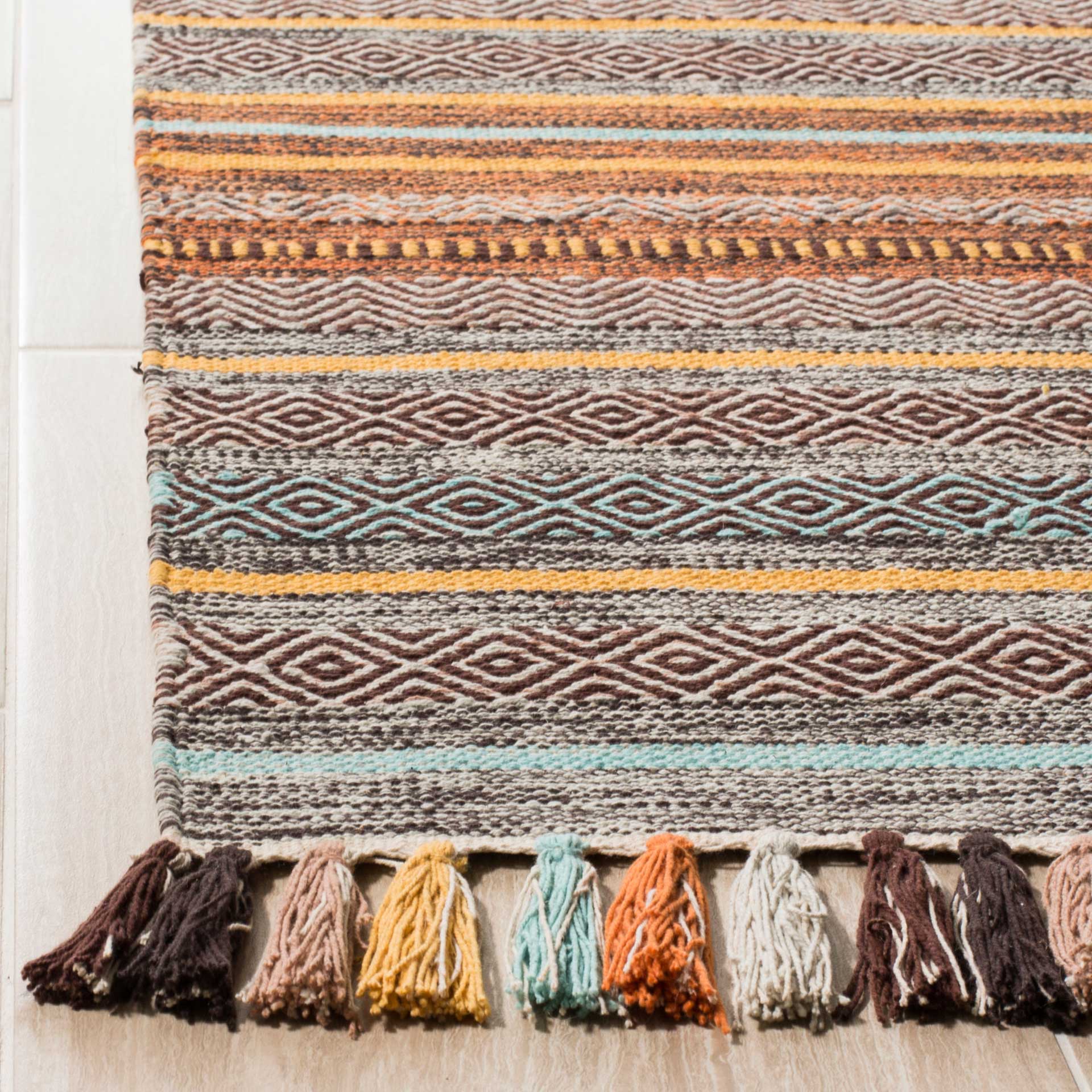 Montauk Turquoise/Brown Area Rug - Image 6