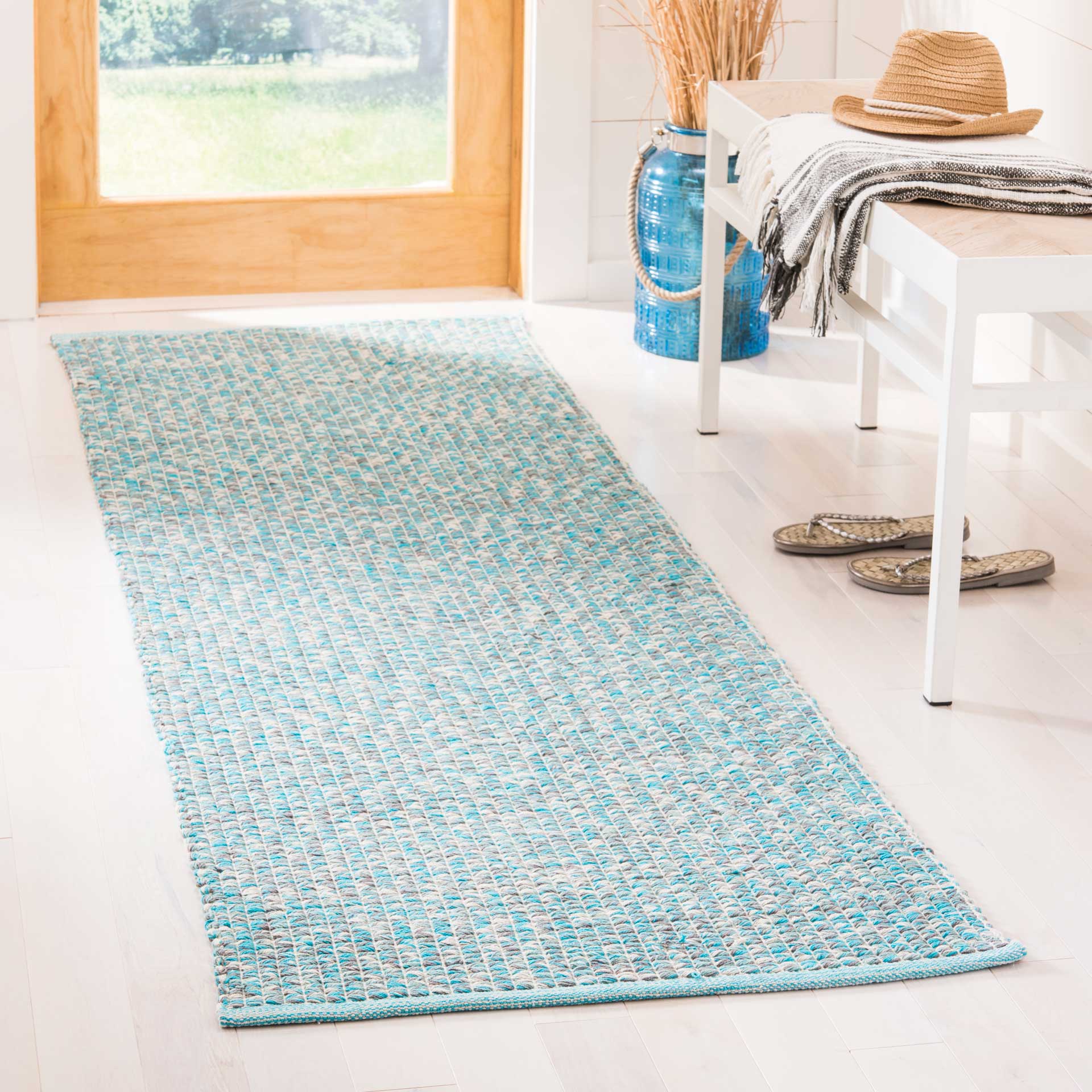 Montauk Turquoise/Multi Runner Rug - Image 2