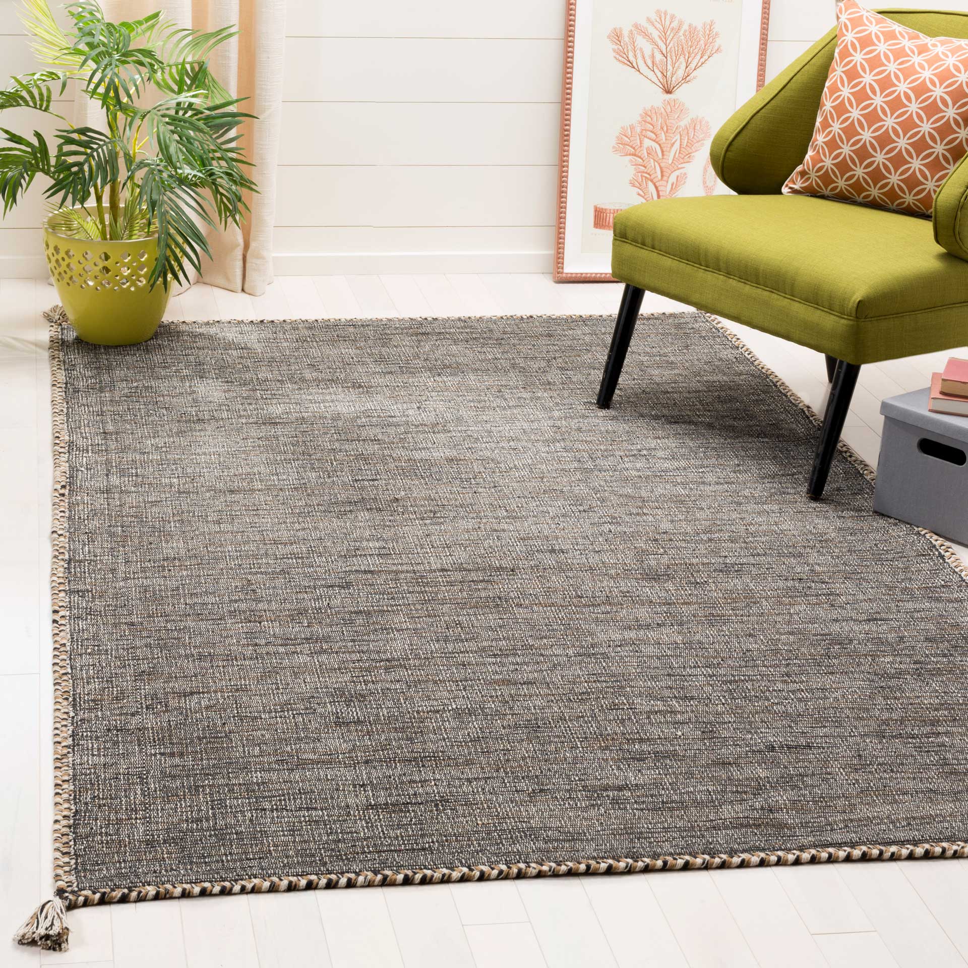 Montauk Washed Beige/Black Area Rug - Image 5