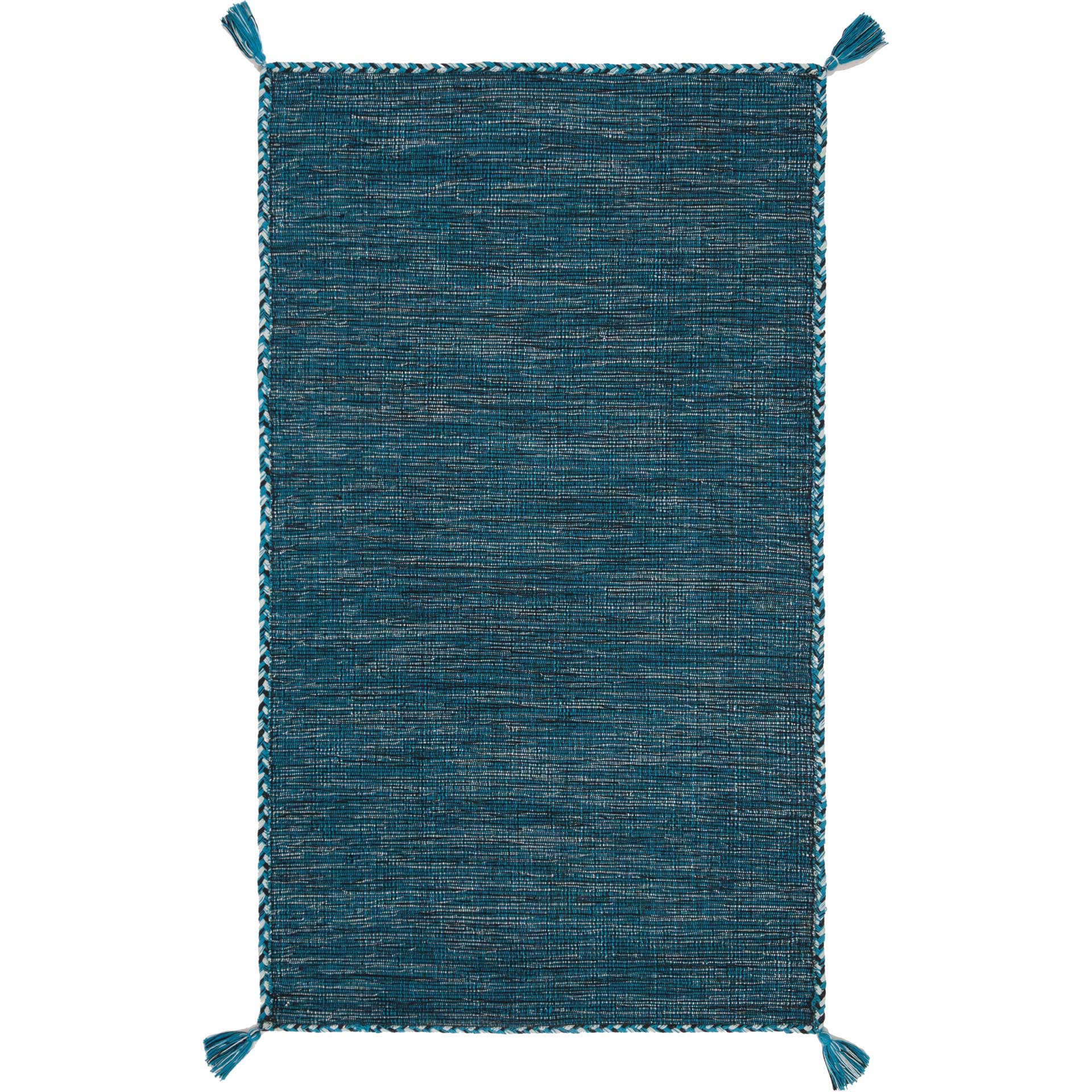 Montauk Washed Blue/Black Area Rug - Image 3