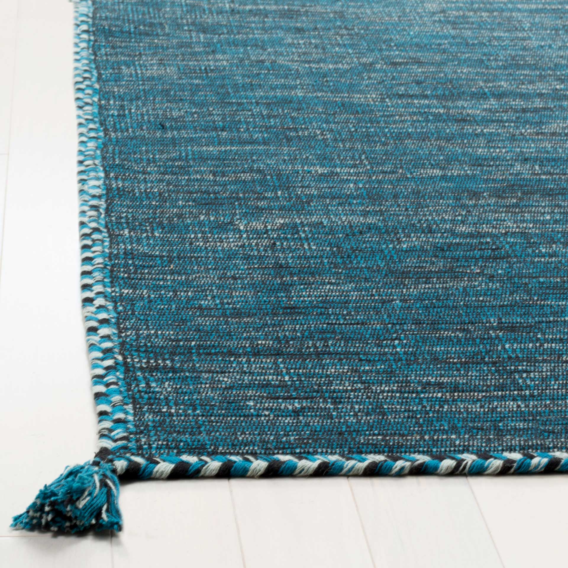 Montauk Washed Blue/Black Area Rug - Image 4
