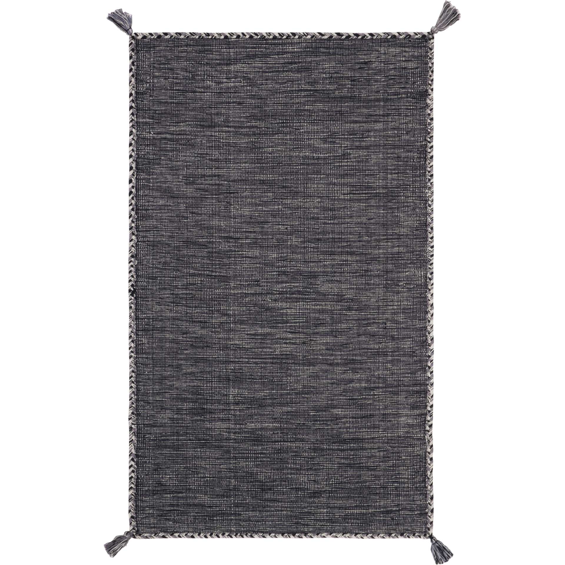 Montauk Washed Gray/Black Area Rug - Image 3