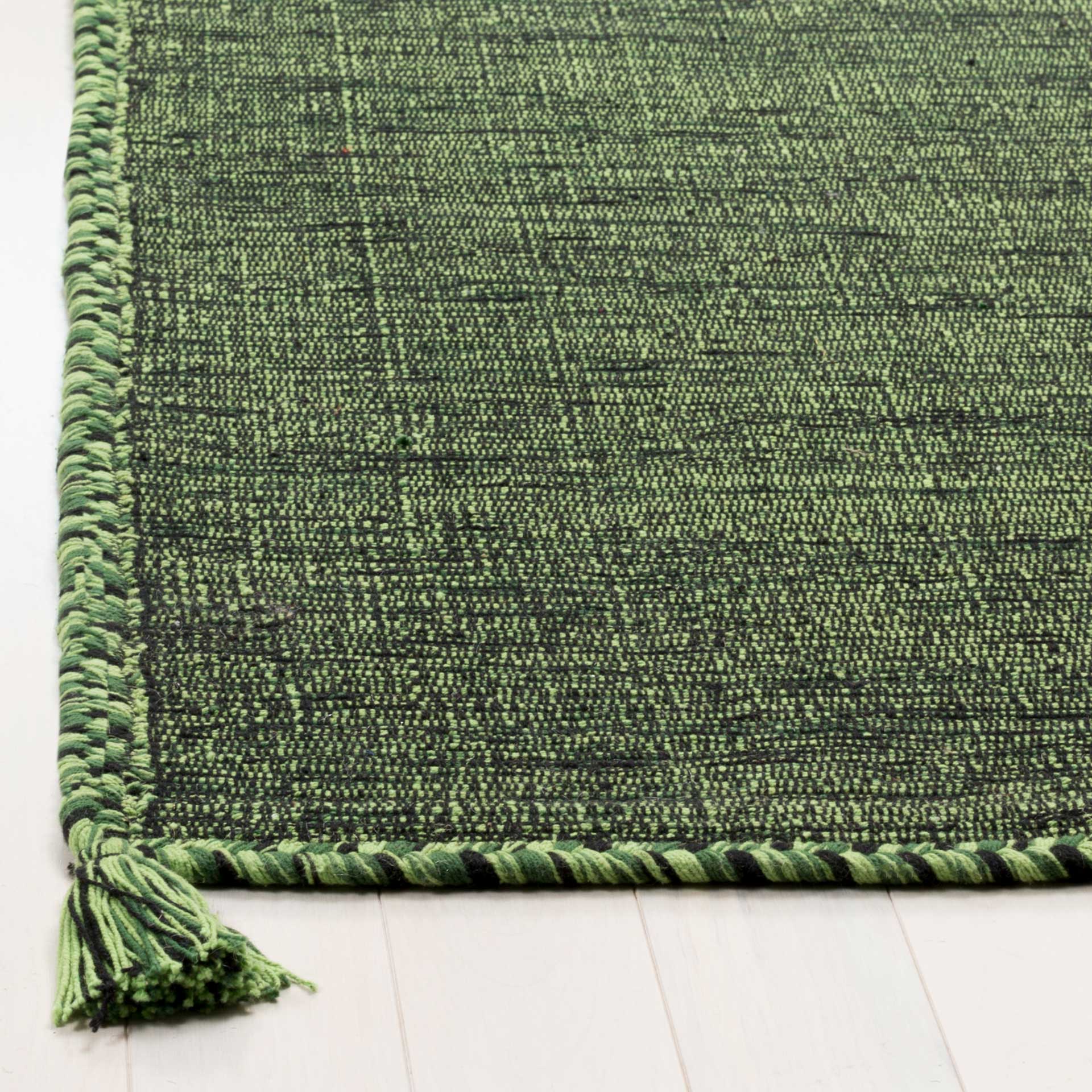 Montauk Washed Green/Black Area Rug - Image 4
