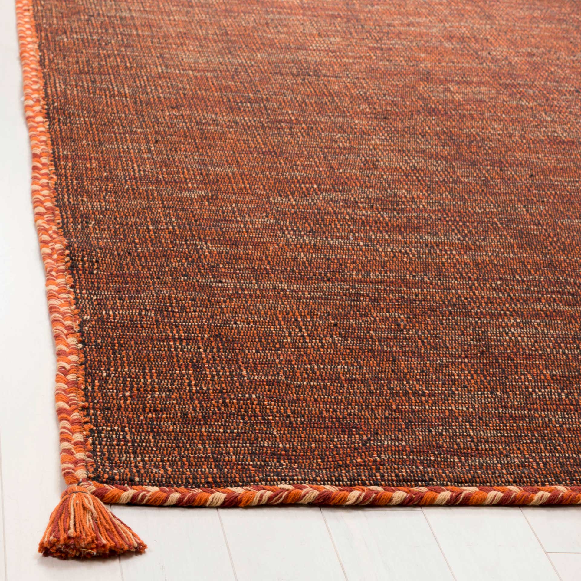 Montauk Washed Orange/Black Area Rug - Image 4
