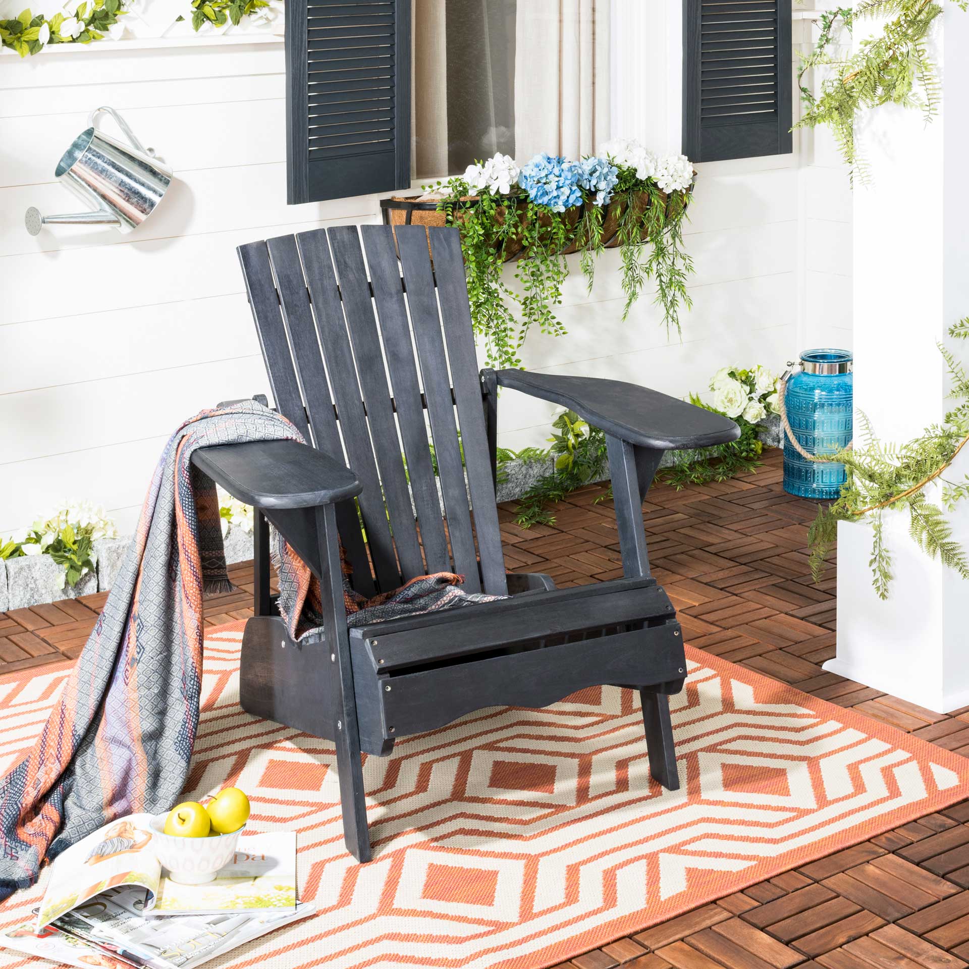 Montrelle Acacia Chair Dark Slate Gray - Image 4