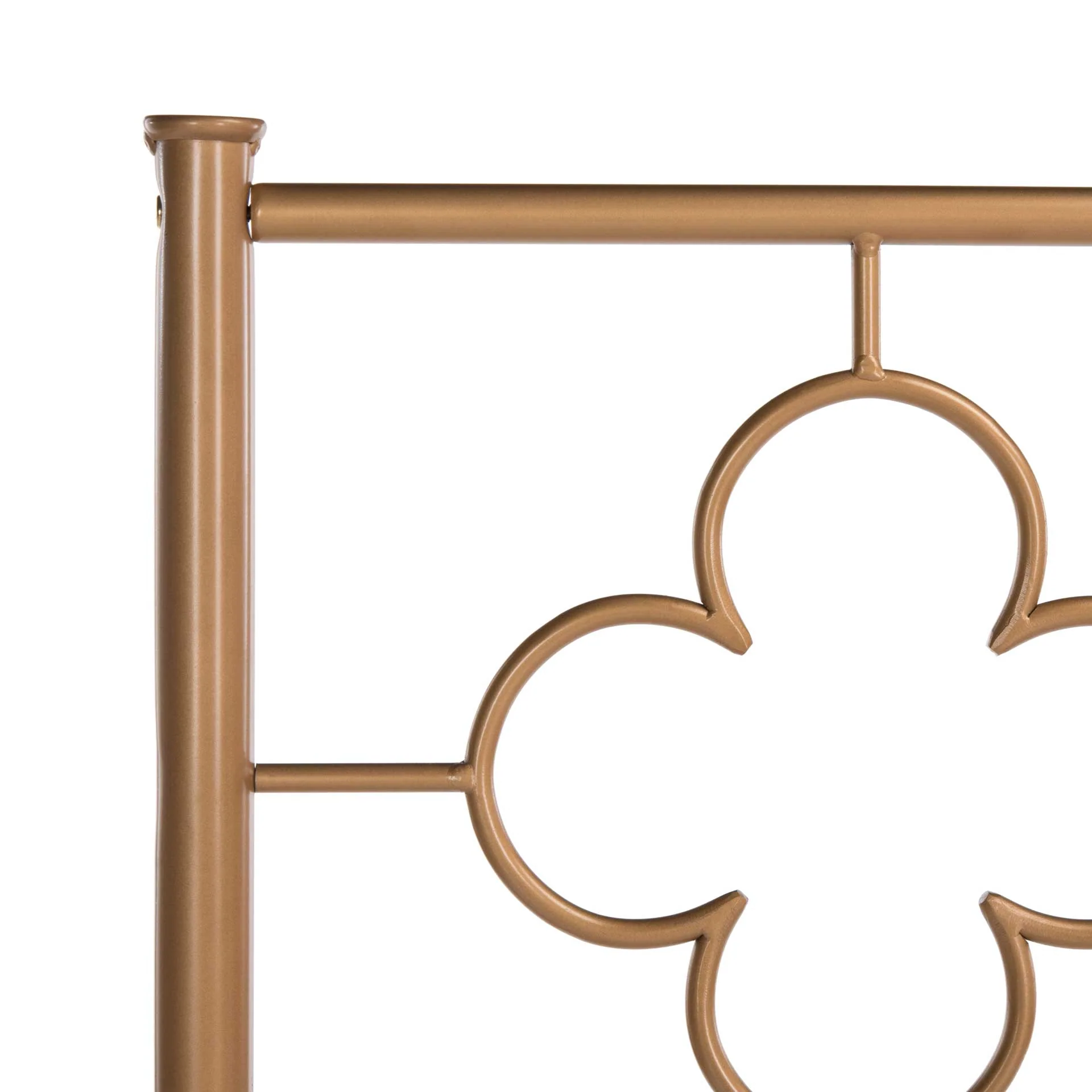 Moon Lattice Metal Bed Antique Gold - Image 3