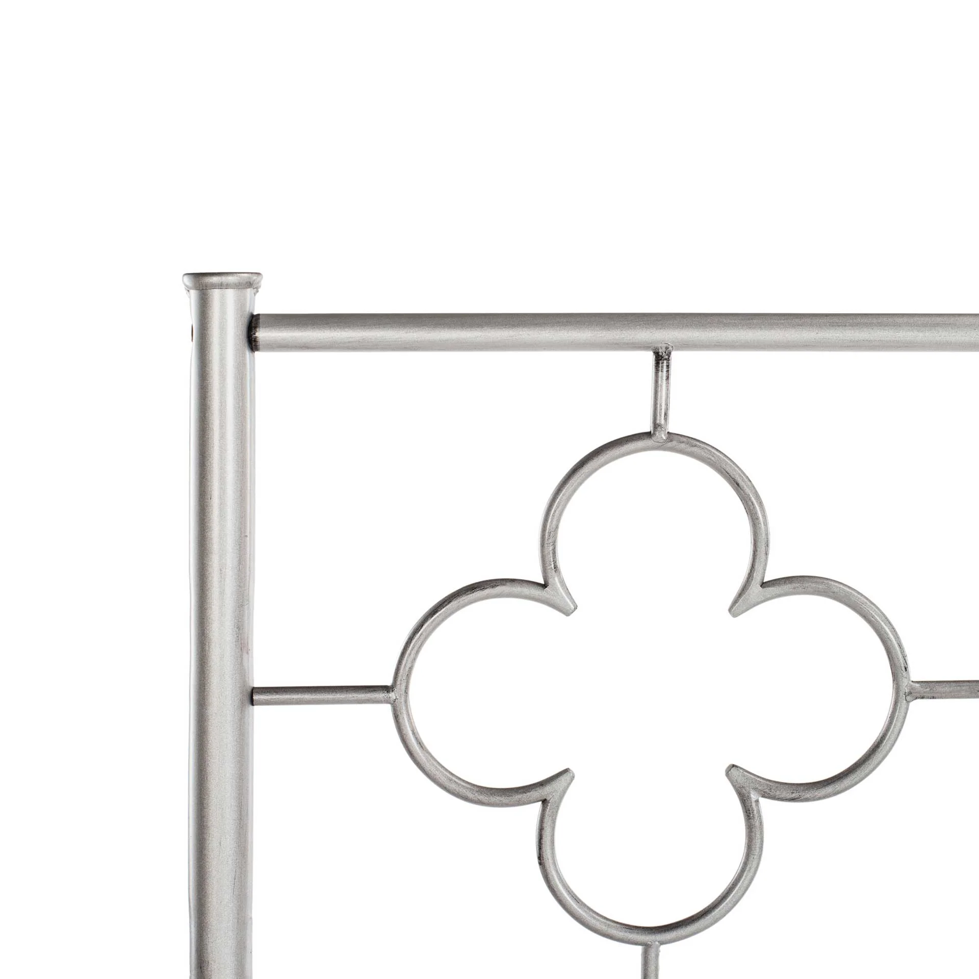 Moon Lattice Metal Bed Antique Silver - Image 3