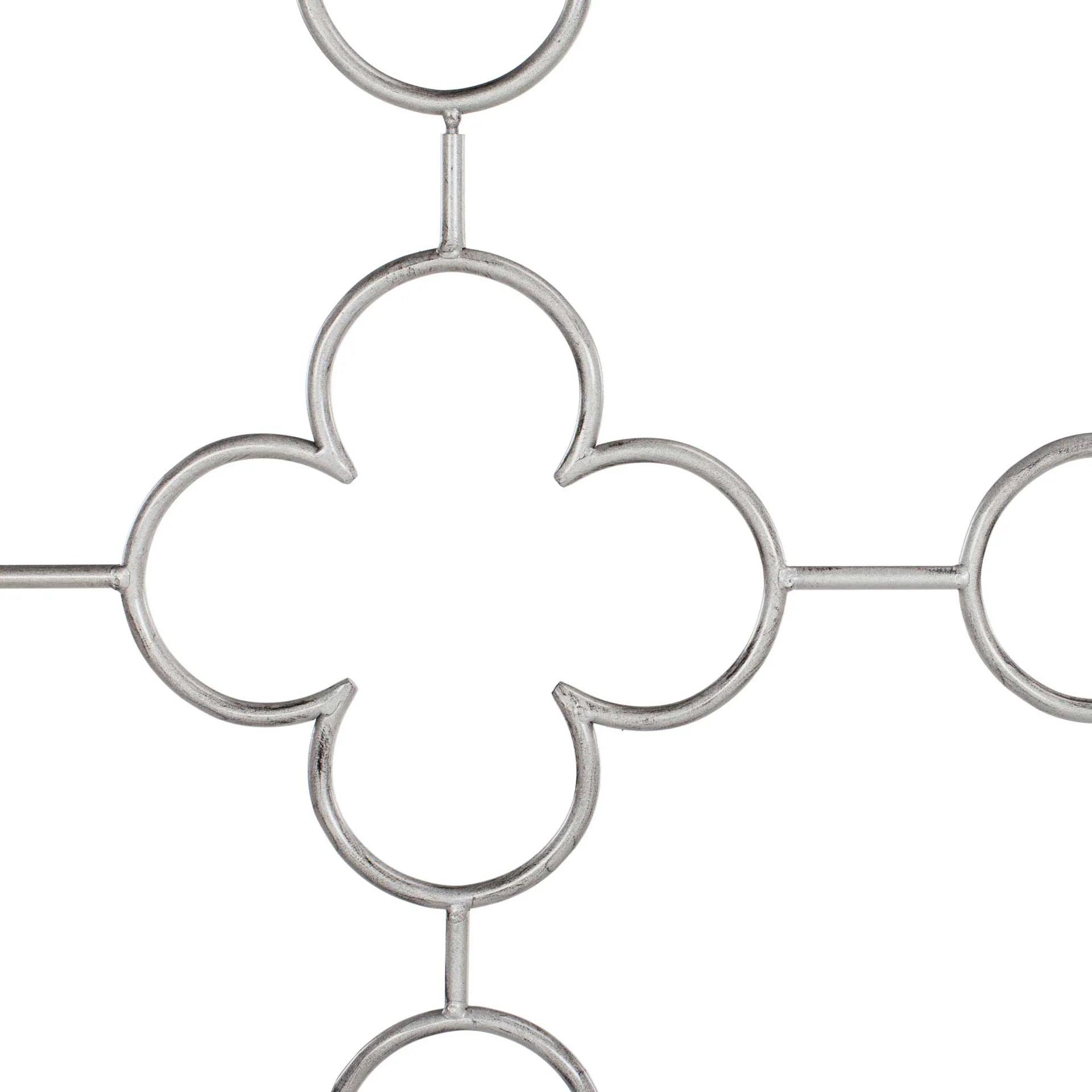 Moon Lattice Metal Bed Antique Silver - Image 4